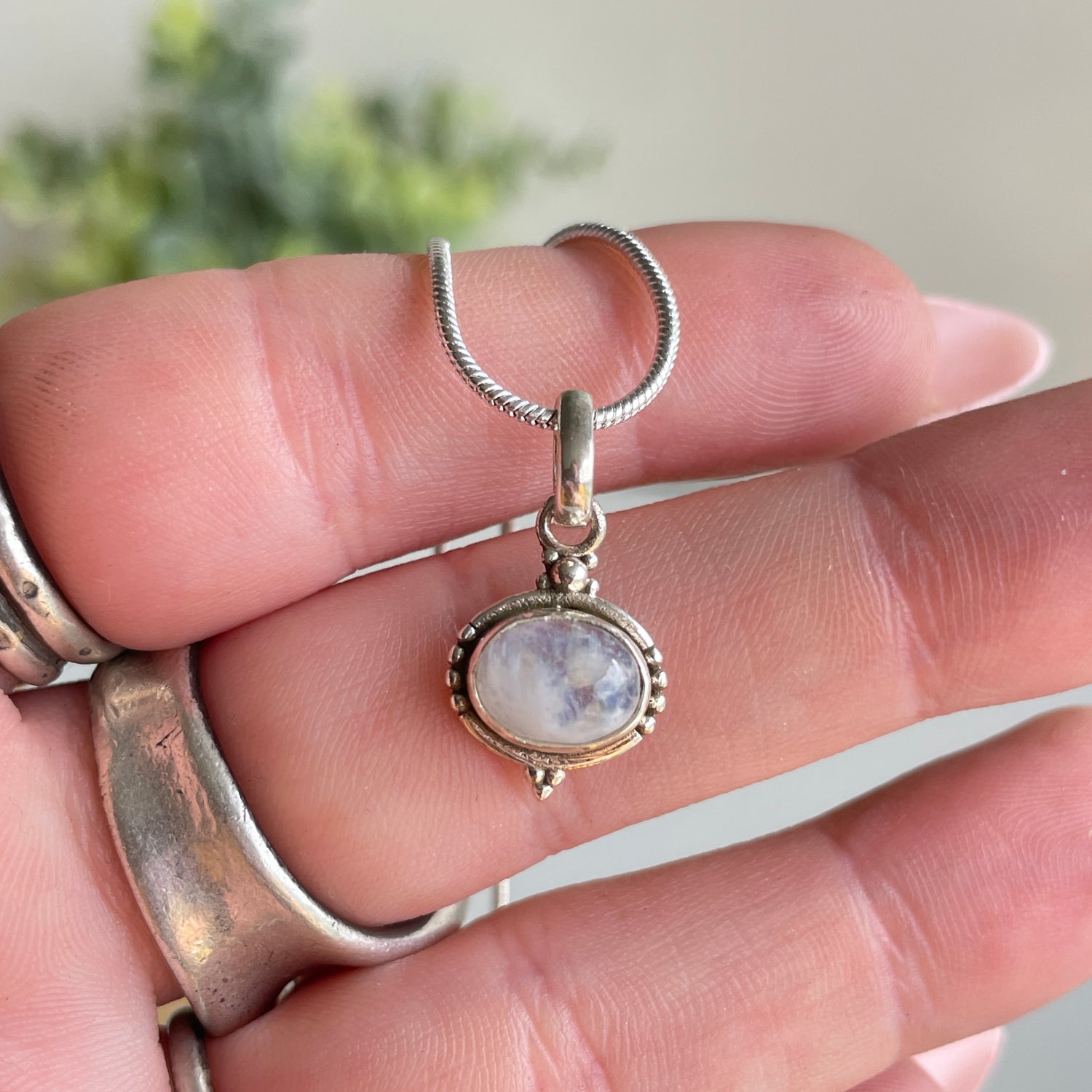 Moonstone Oval Pendant