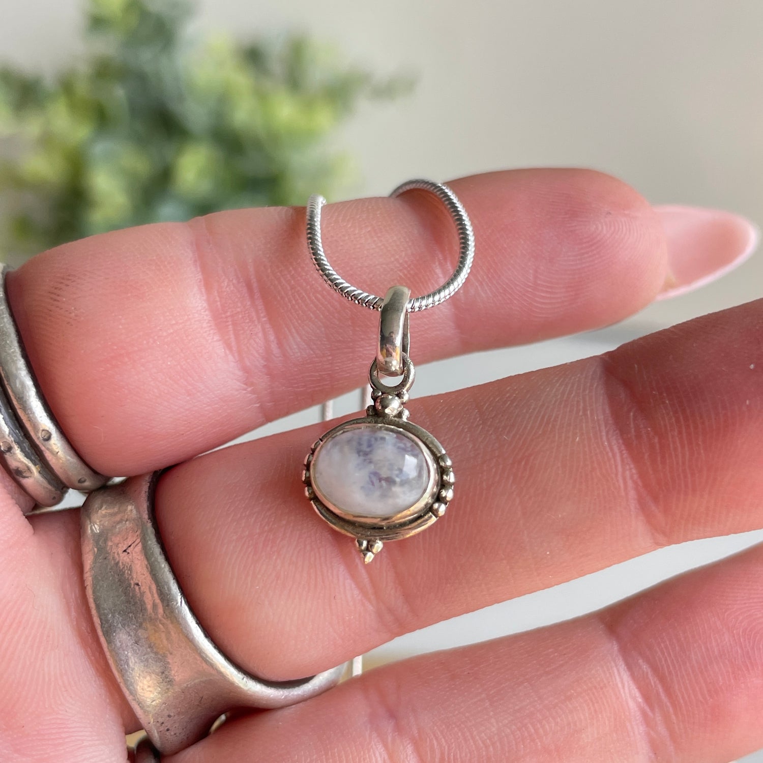 Moonstone Oval Pendant