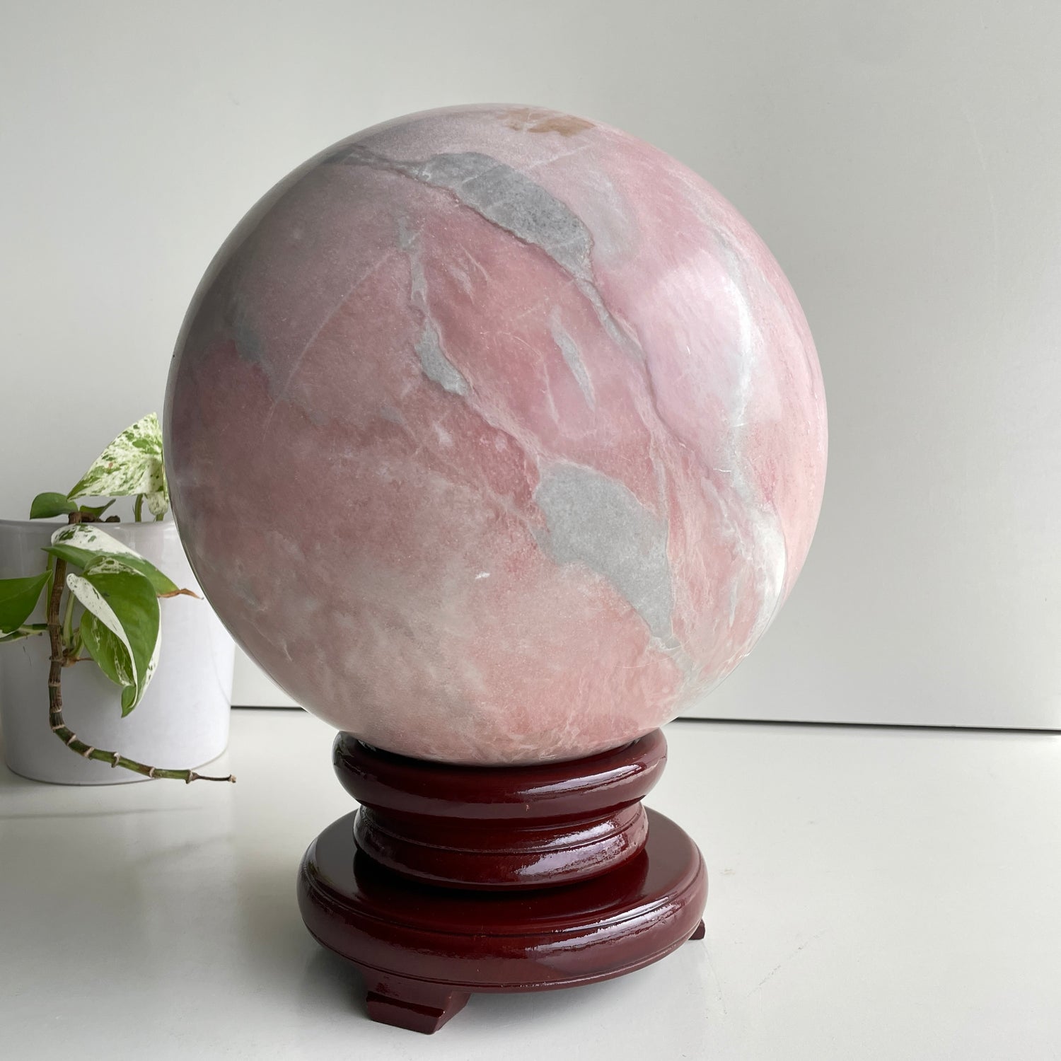 Pink Opal Sphere 24cm
