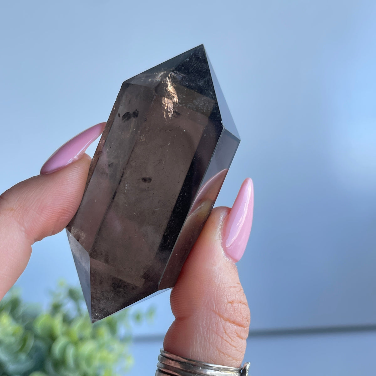 Smoky Quartz Double Terminator 6.8cm