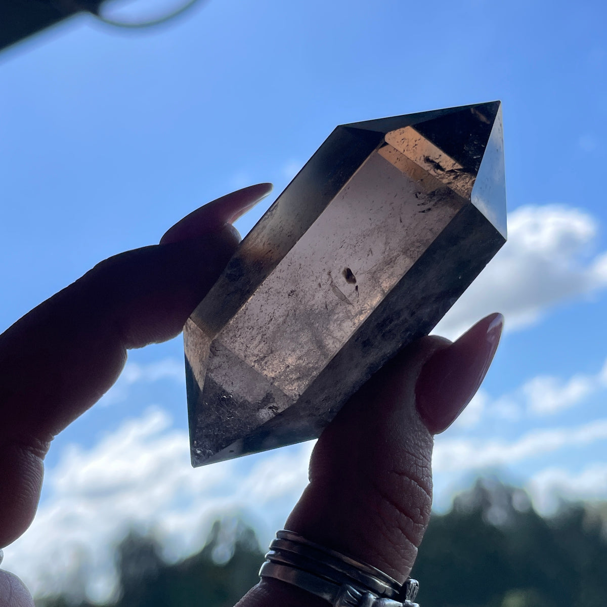 Smoky Quartz Double Terminator 6.8cm