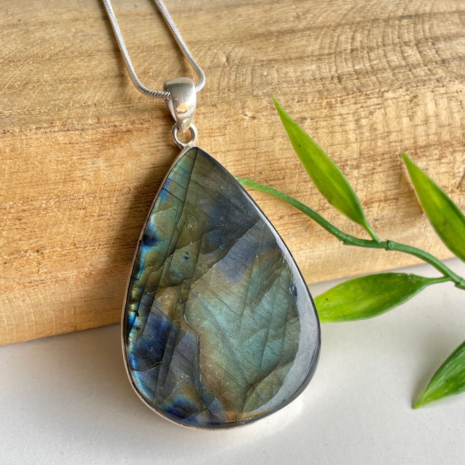 Labradorite Teardrop Pendant