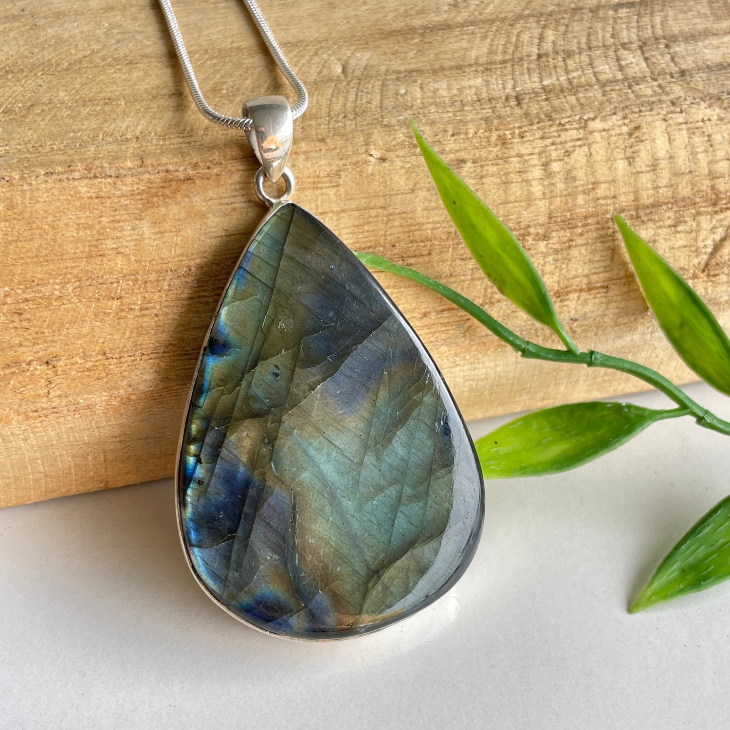 Labradorite Teardrop Pendant