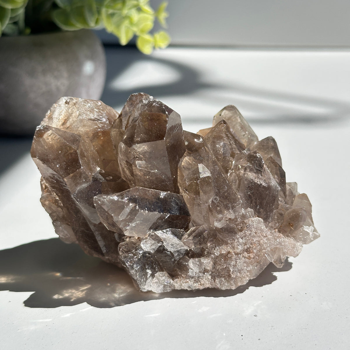 Smoky Quartz With Rutile Cluster 340g