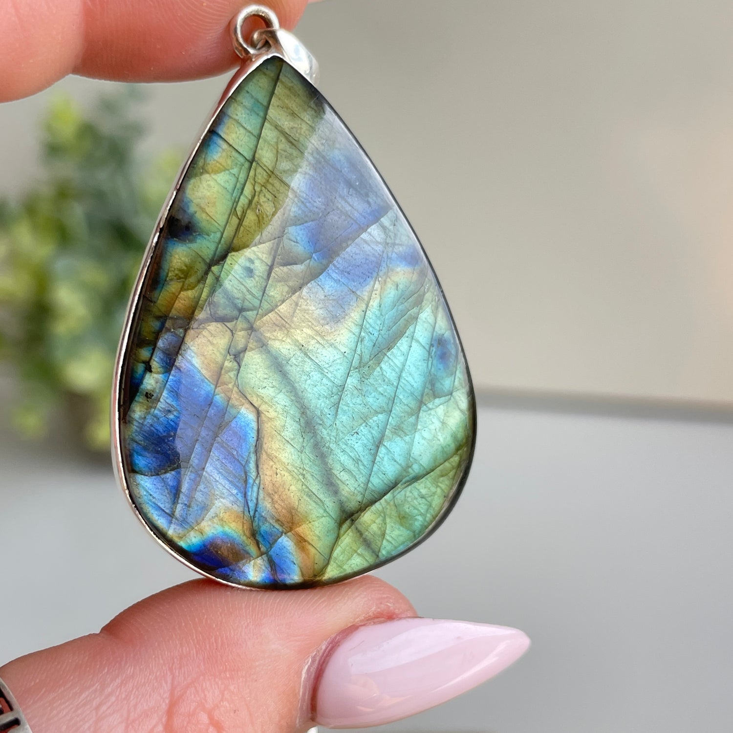 Labradorite Teardrop Pendant