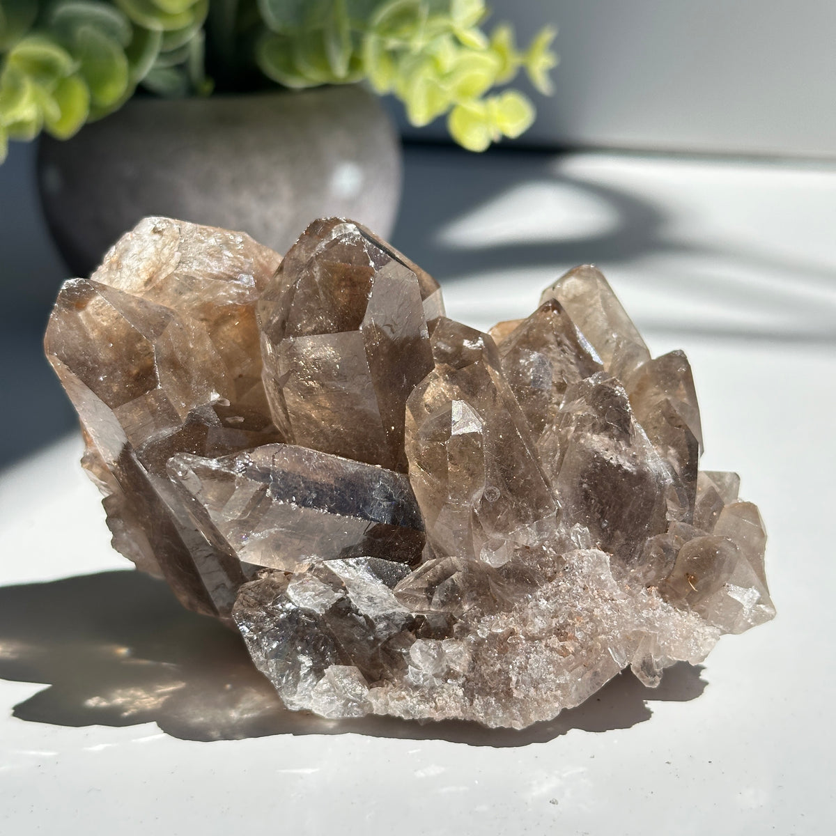 Smoky Quartz With Rutile Cluster 340g