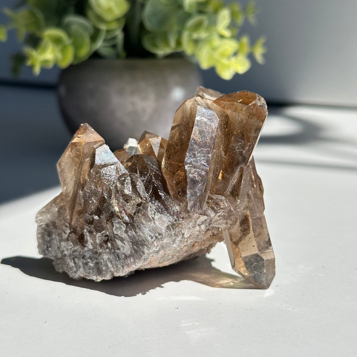 Smoky Quartz With Rutile Cluster 208g