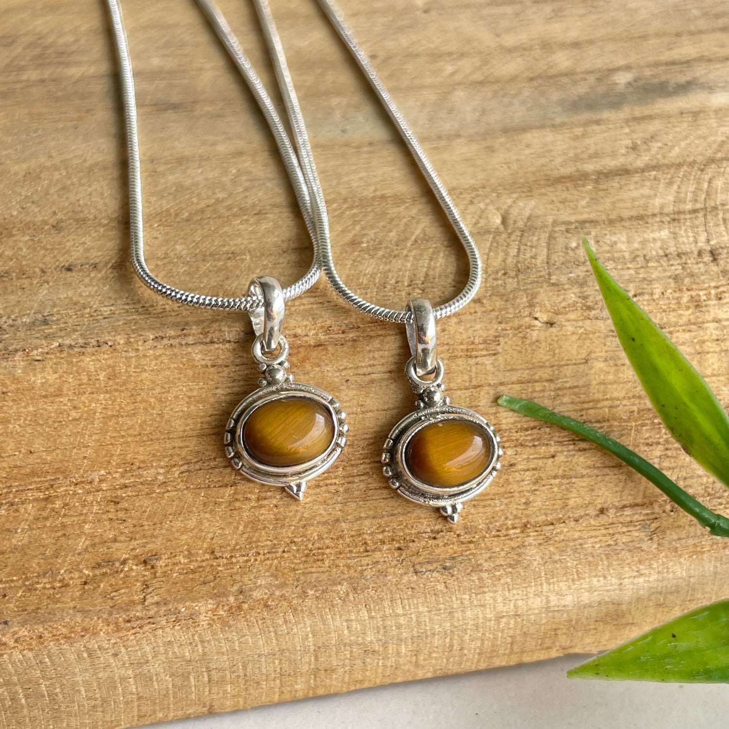 Tigers Eye Oval Pendant
