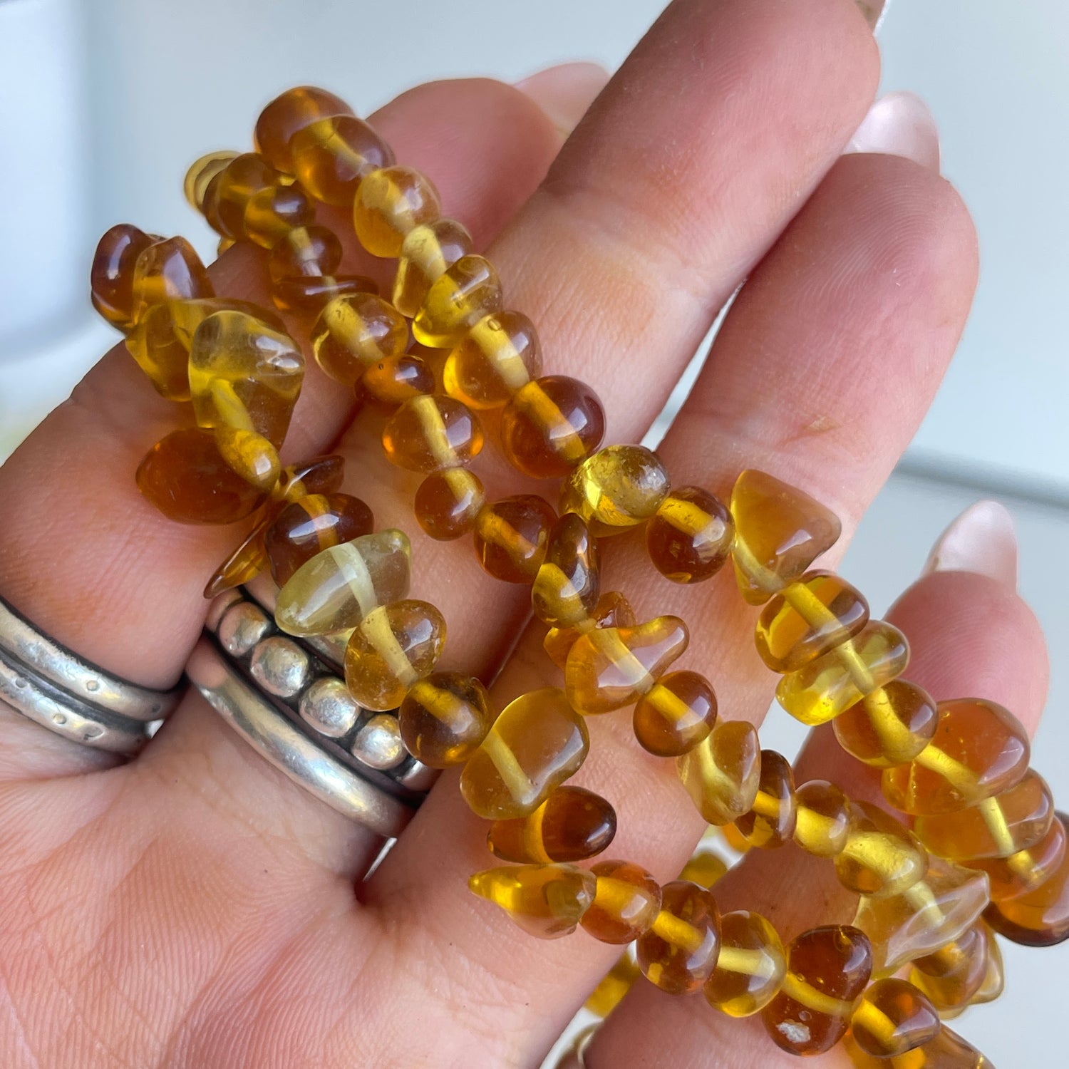 Amber Chip Bracelet