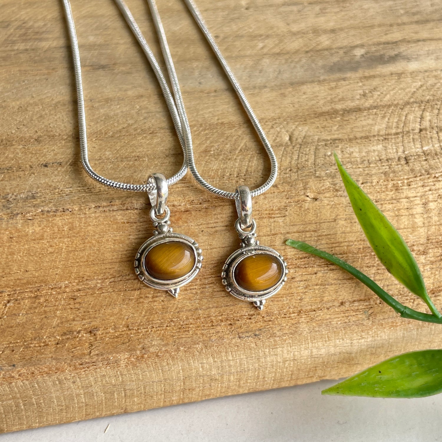 Tigers Eye Oval Pendant