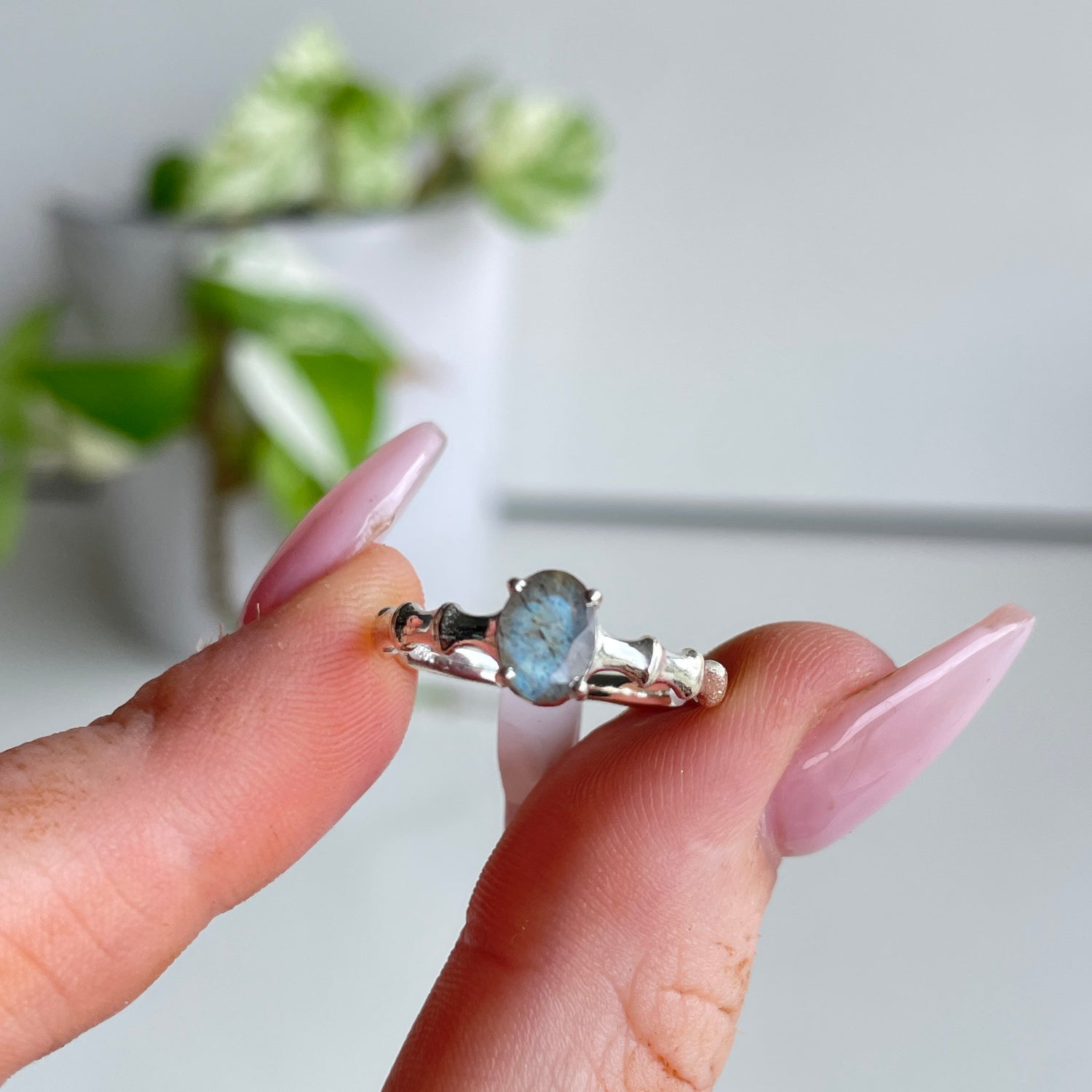Labradorite Oval Ring