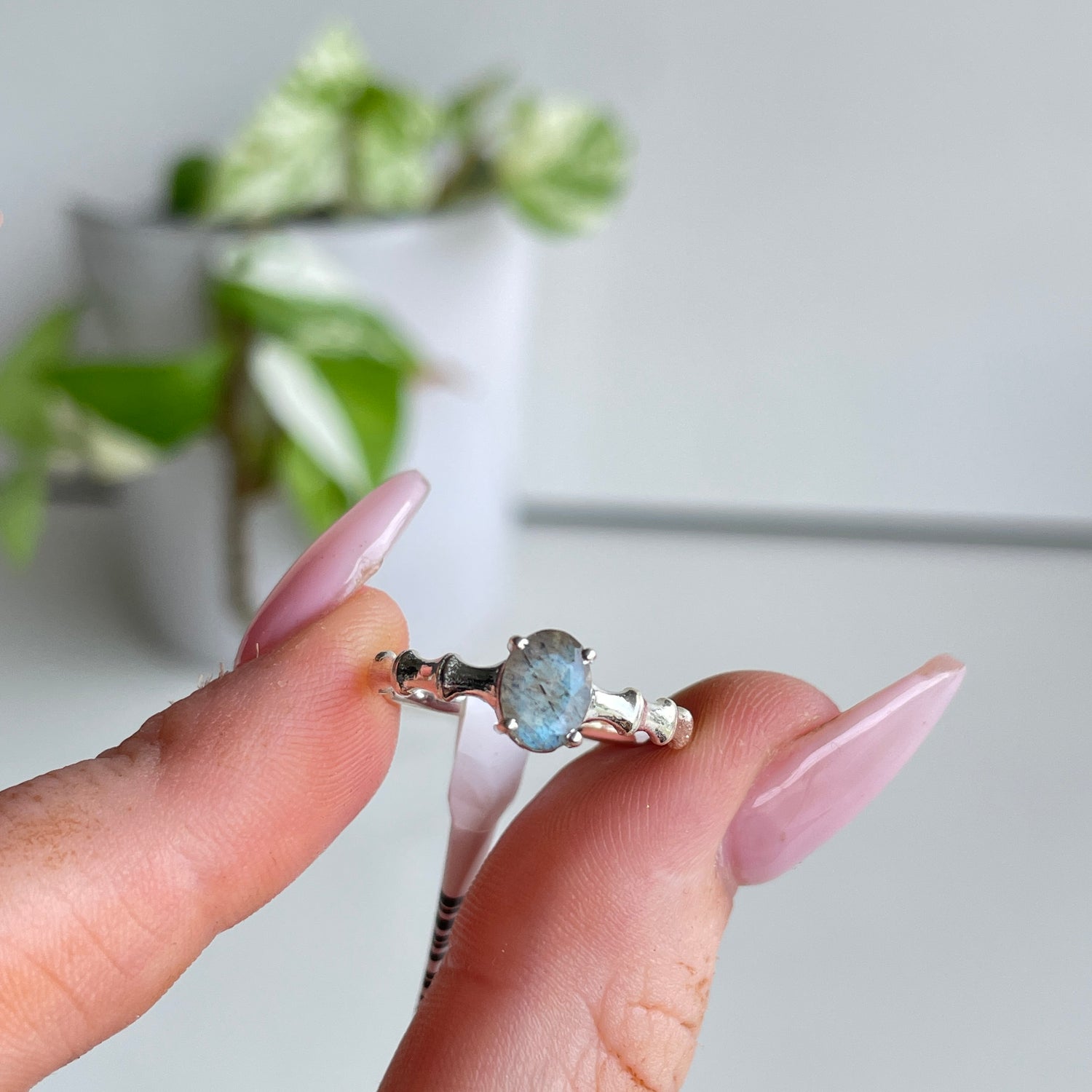 Labradorite Oval Ring