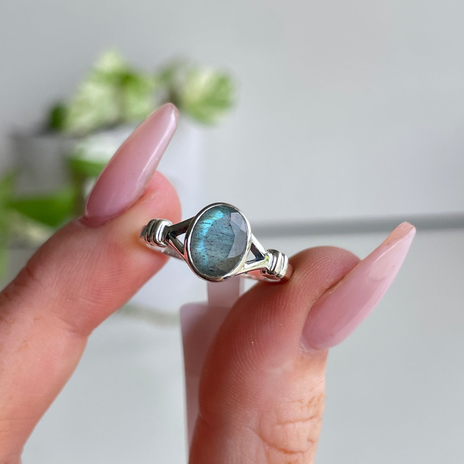 Labradorite Oval Ring