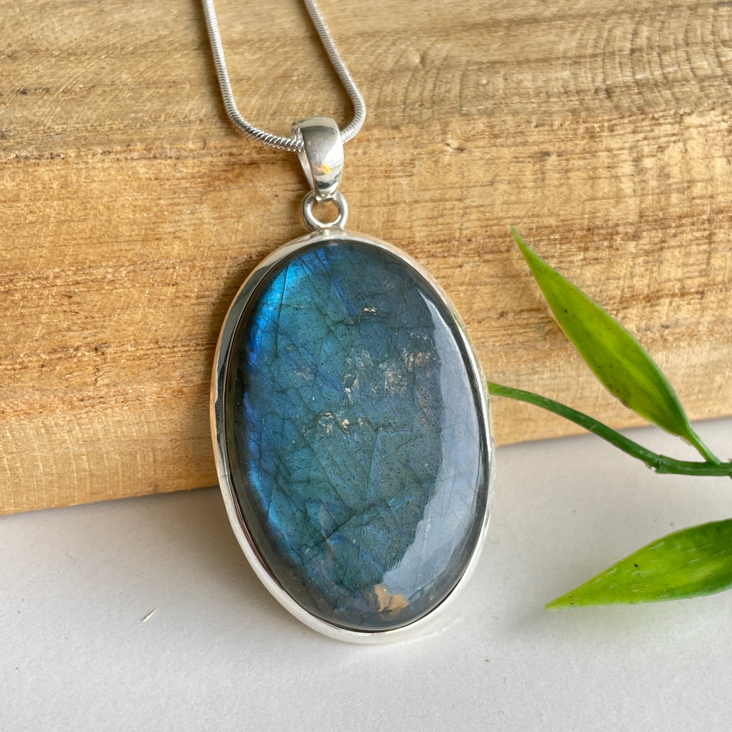Labradorite Oval Pendant