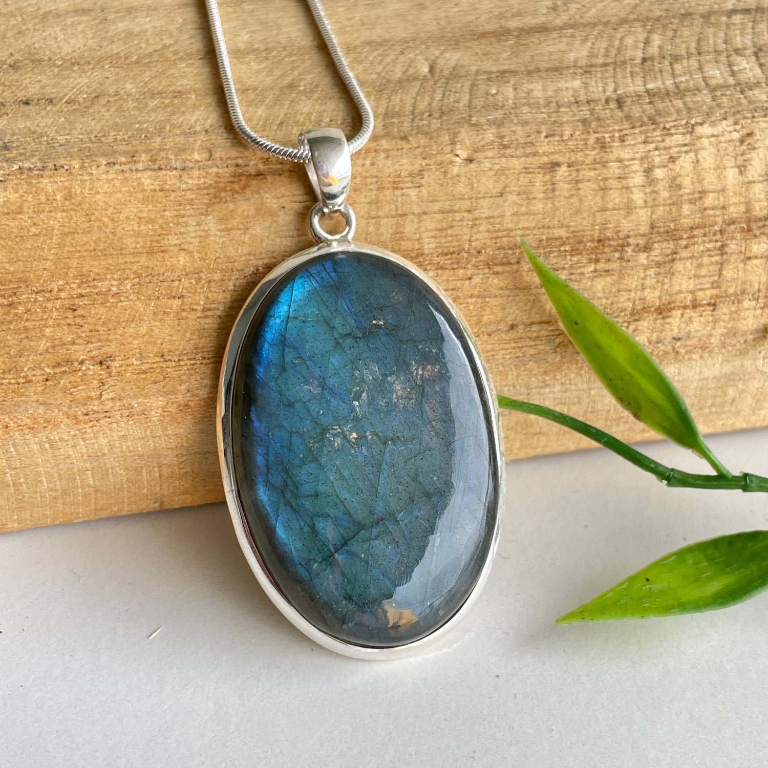 Labradorite Oval Pendant