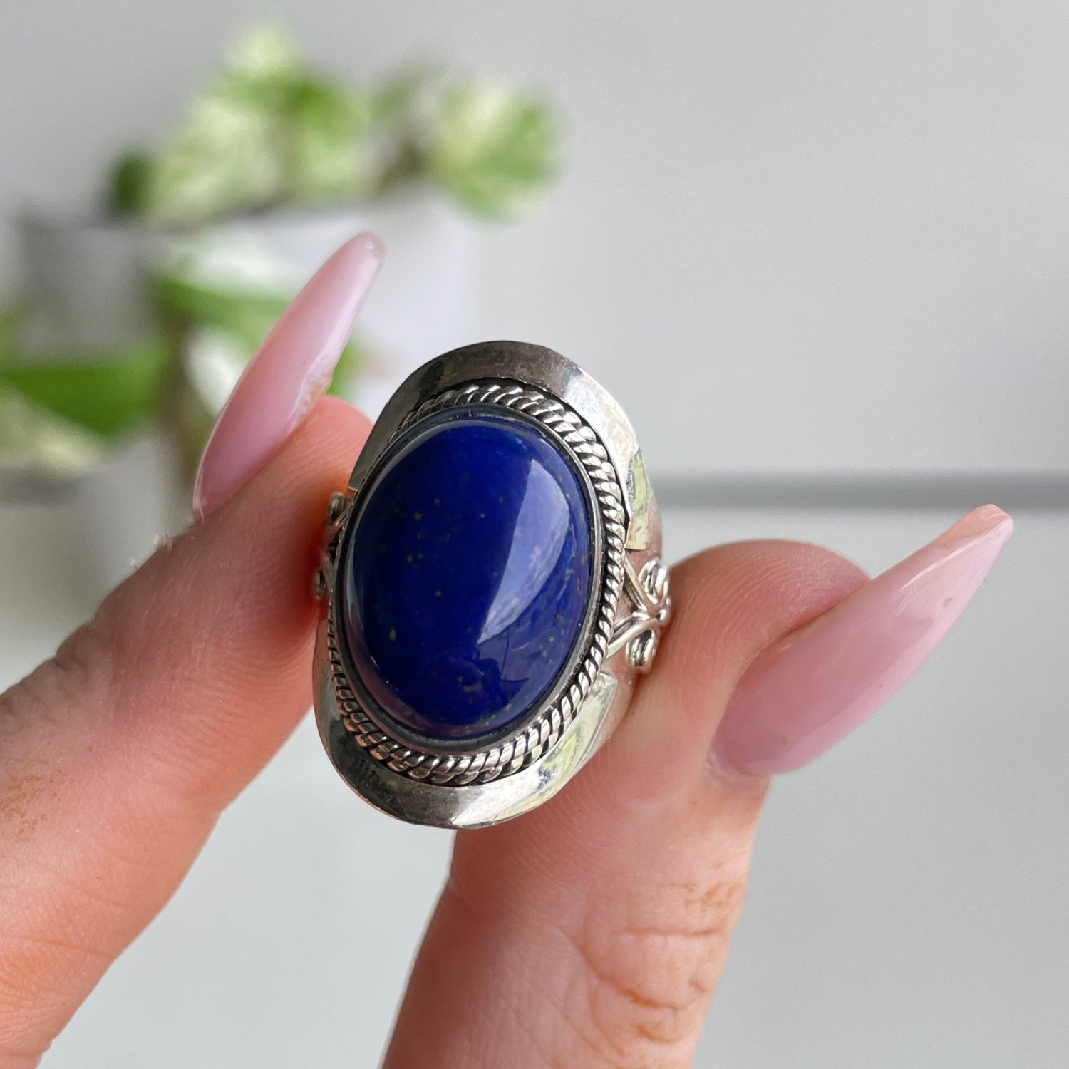 Lapis Lazuli Oval Ring Sz6