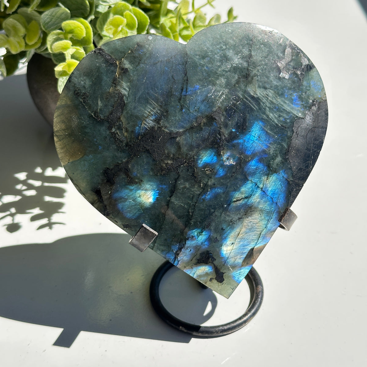 Labradorite Heart 13.2cm