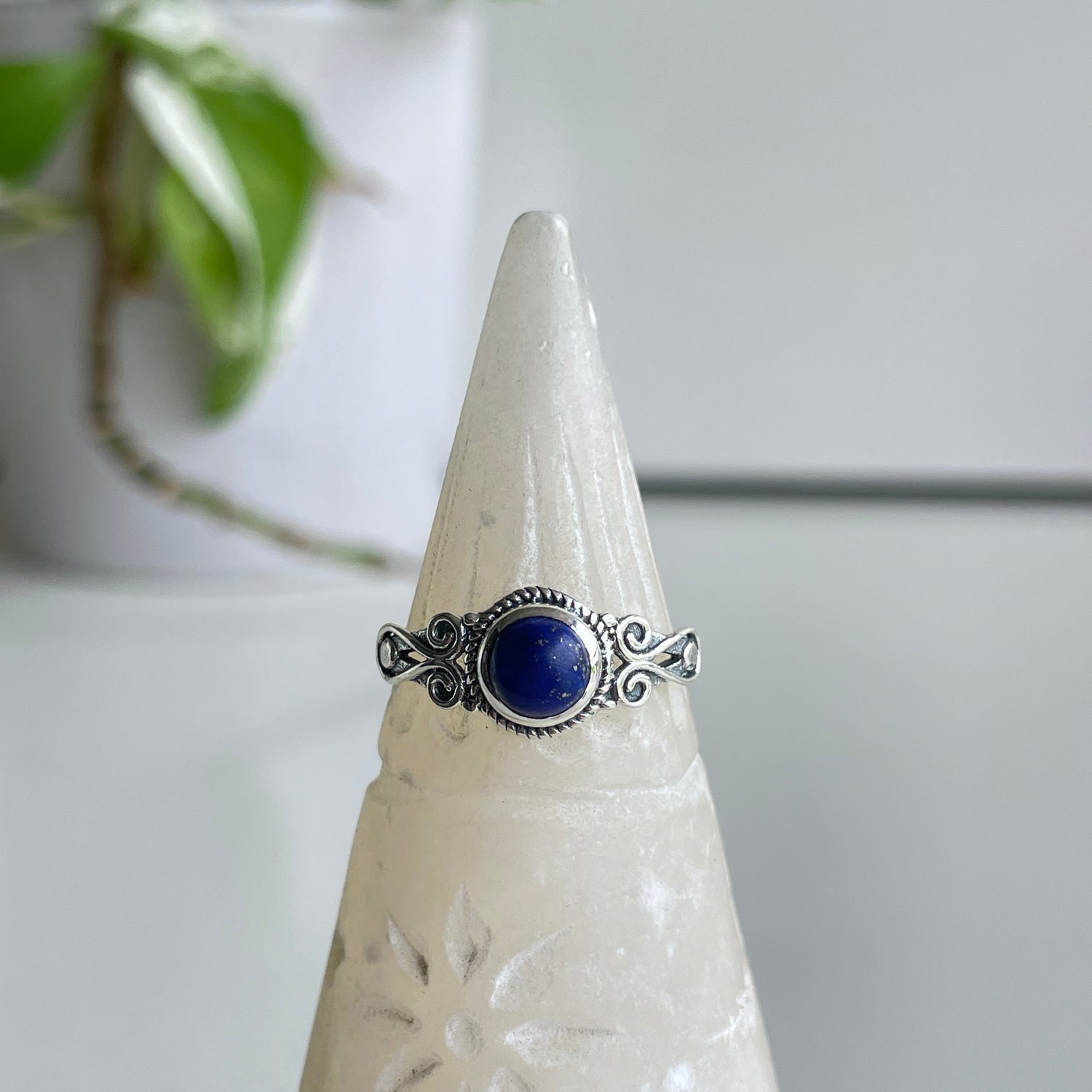 Lapis Lazuli Round Ring