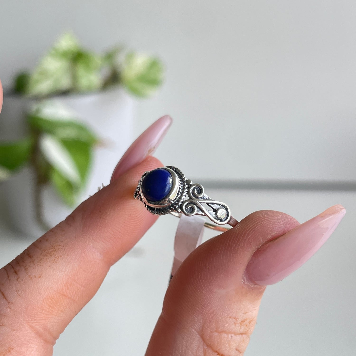 Lapis Lazuli Round Ring