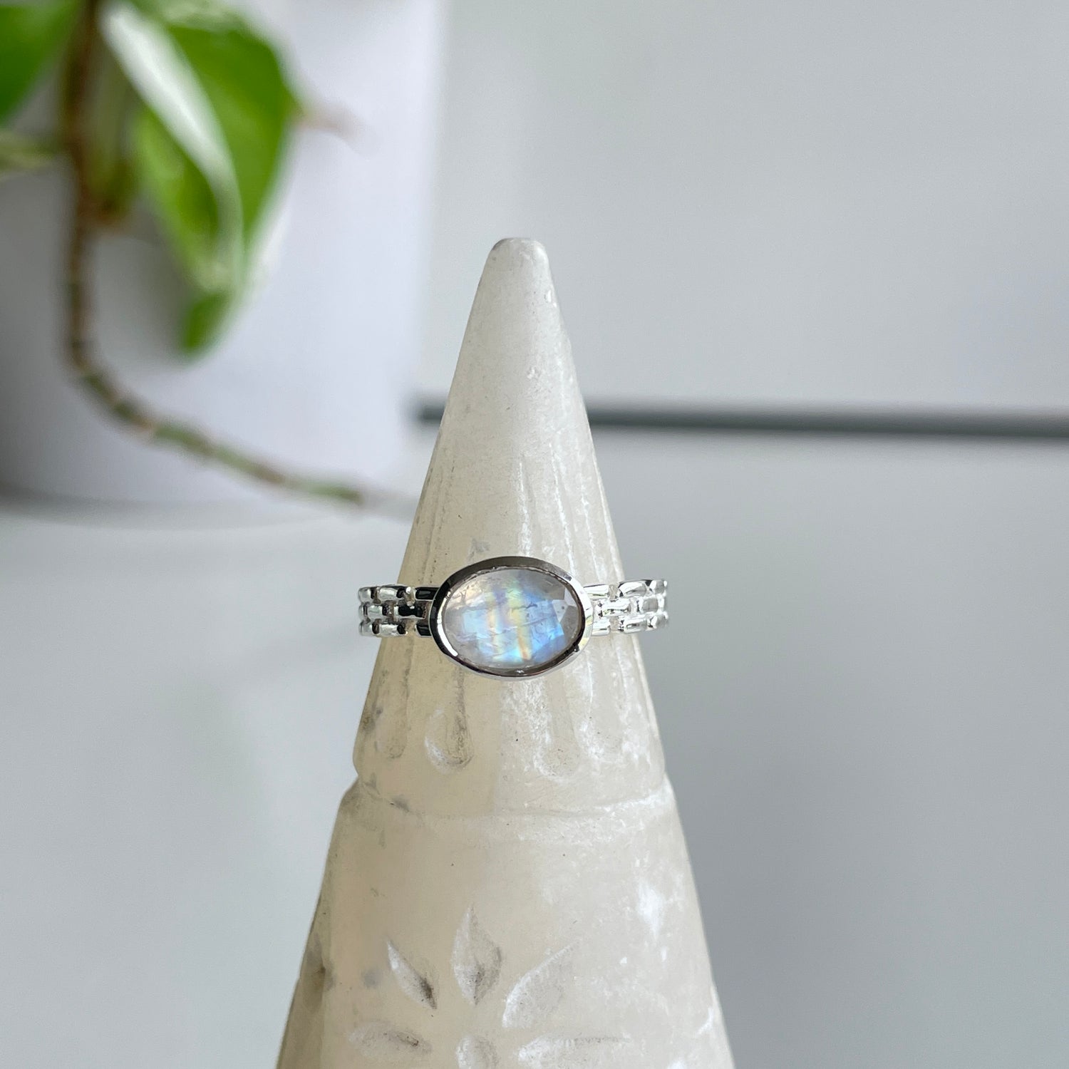 Moonstone Oval Ring