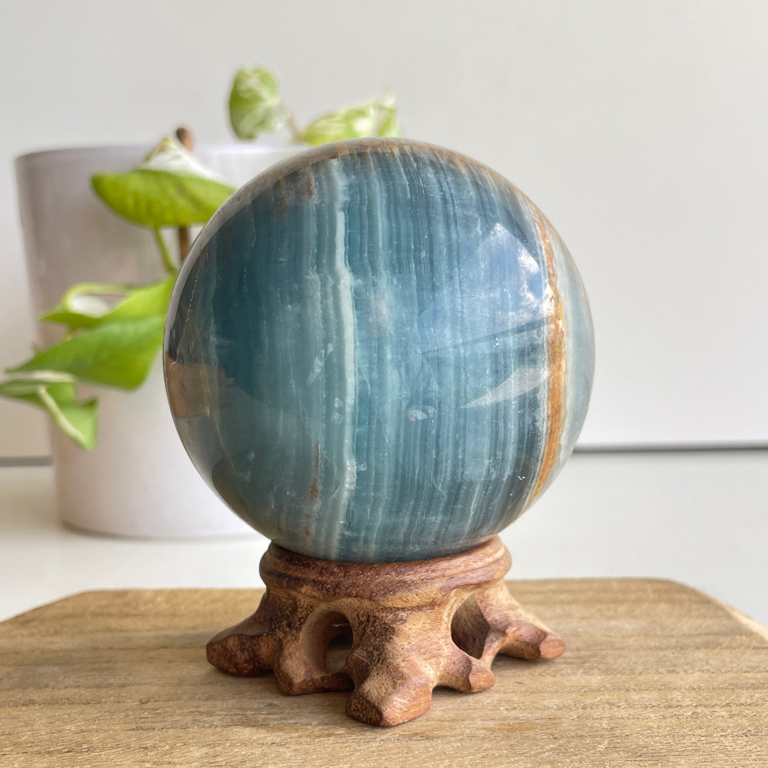 Blue Onyx Sphere 7.4cm