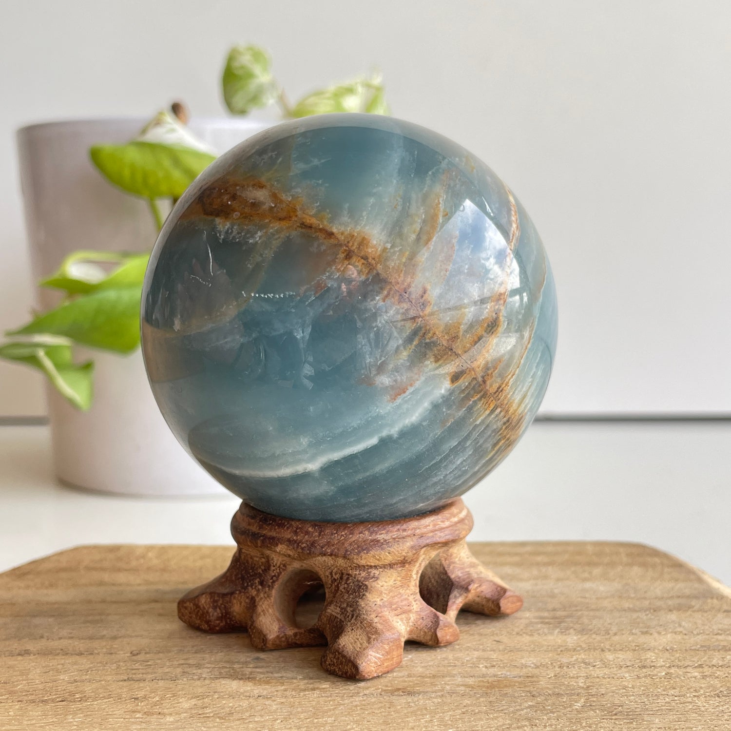 Blue Onyx Sphere 7.4cm