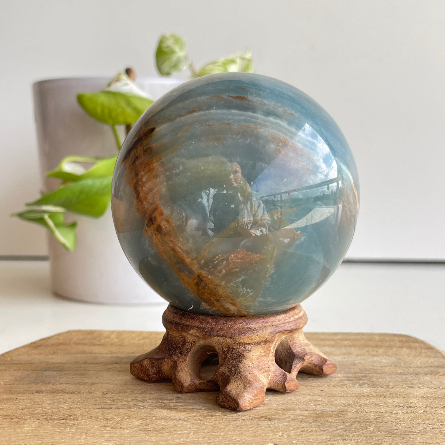 Blue Onyx Sphere 7.4cm