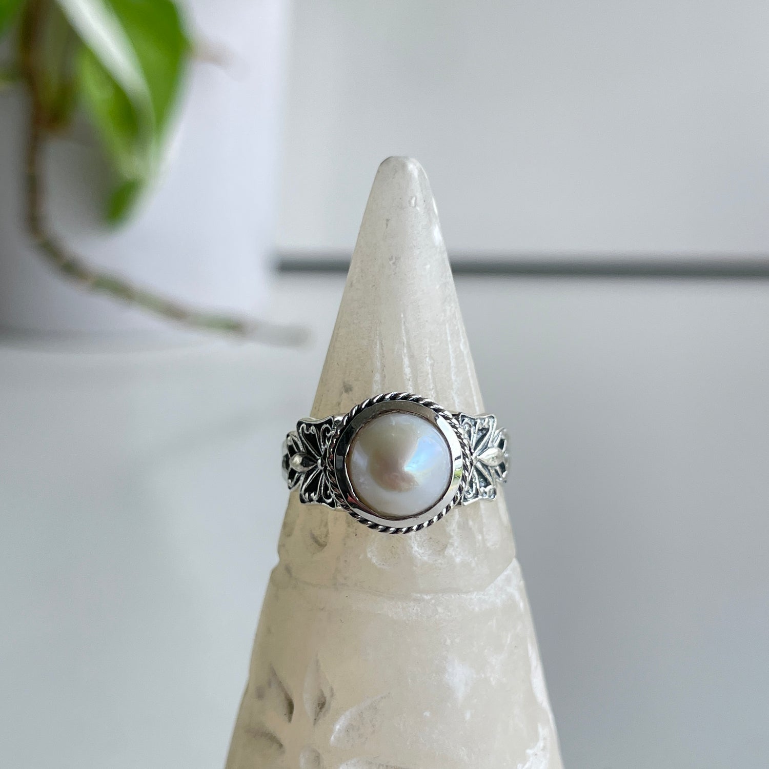 Pearl Butterfly Ring