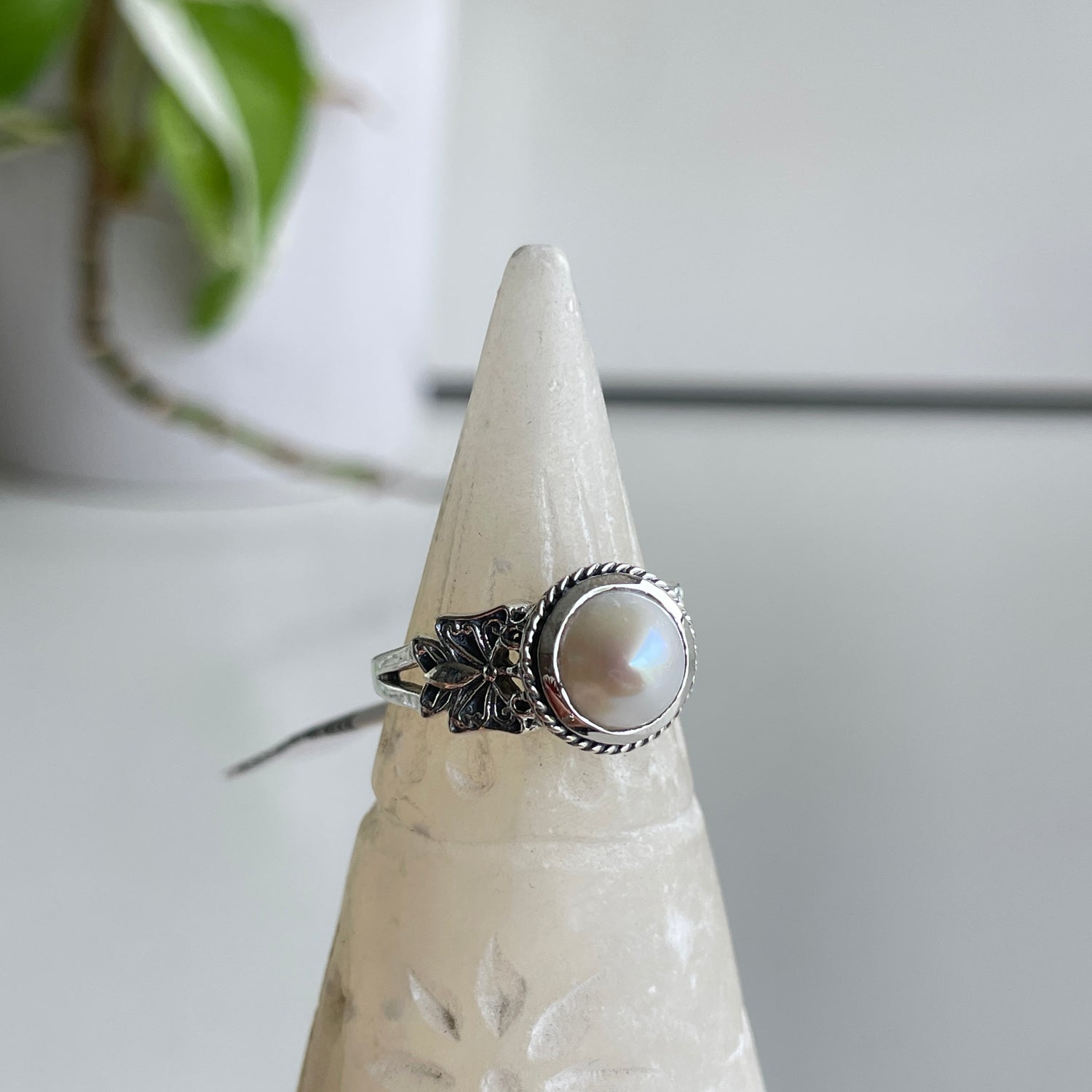 Pearl Butterfly Ring