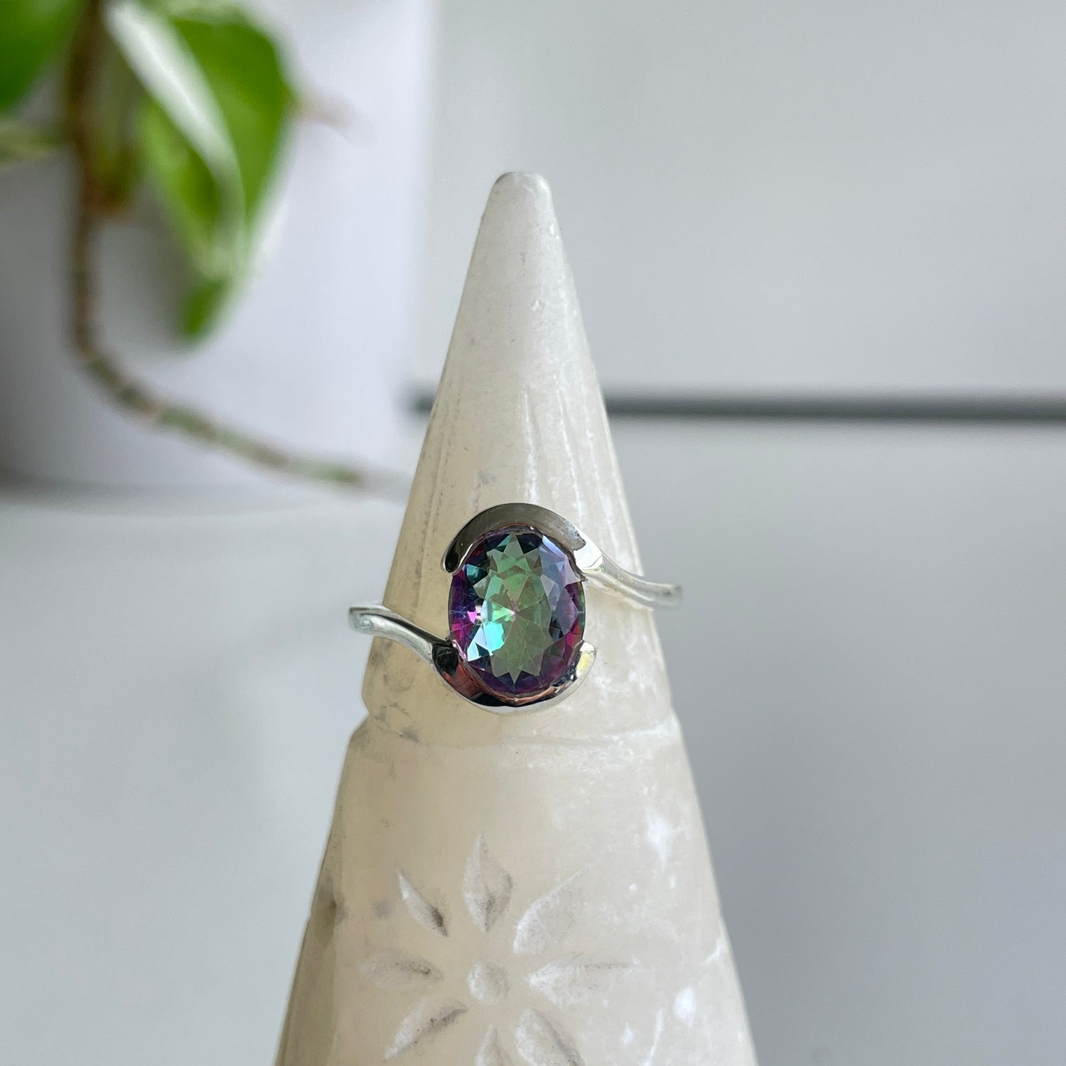 Mystic Topaz Oval Ring