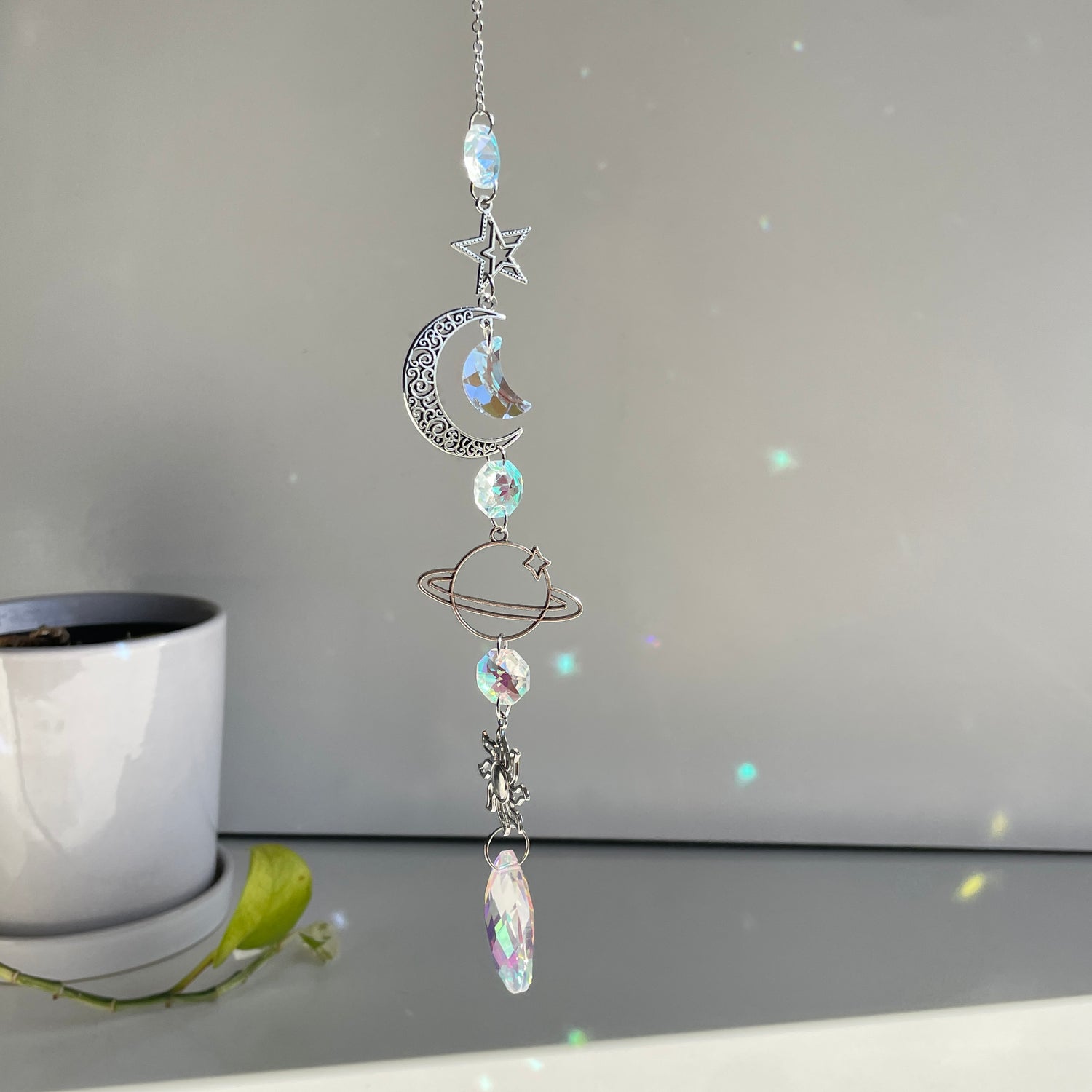 Moon Star Planet Suncatcher With Teardrop