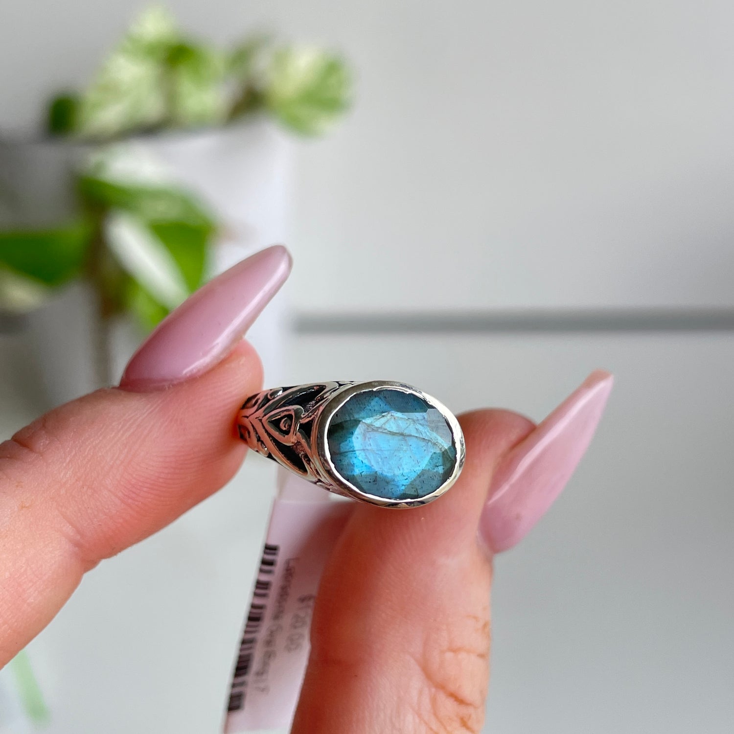 Labradorite Oval Ring