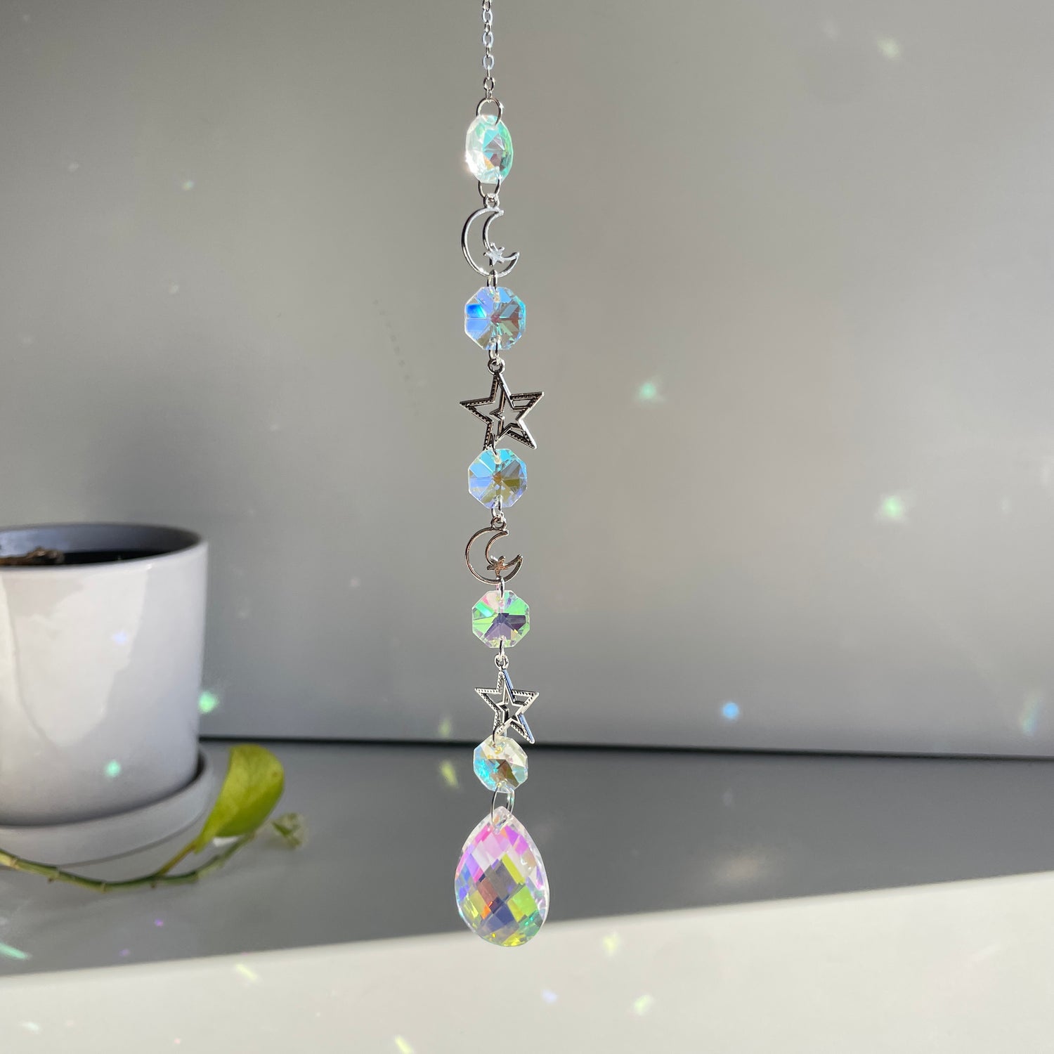 Moon And Stars Suncatcher