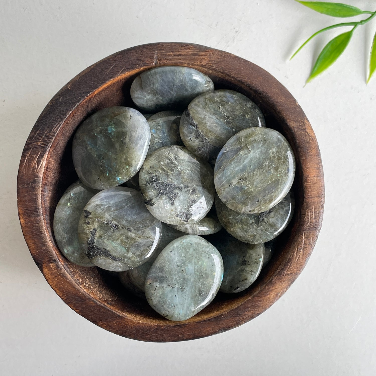 Labradorite Flat Stone Bra Buddy