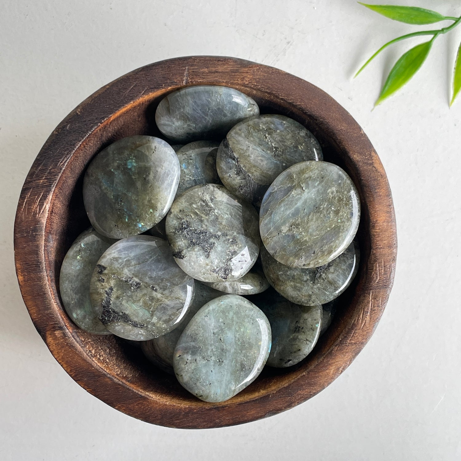 Labradorite Flat Stone Bra Buddy