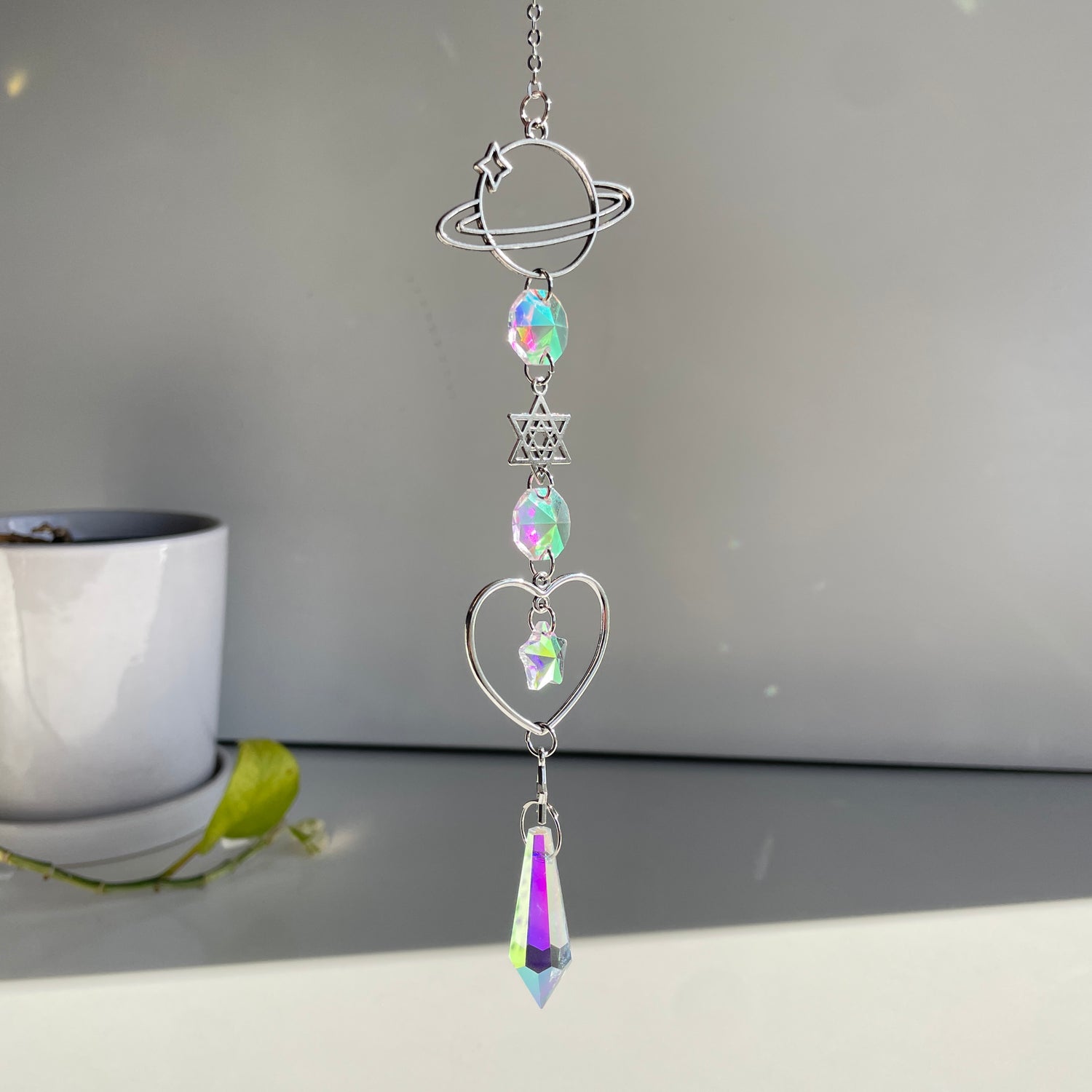 Planet Heart Star Suncatcher