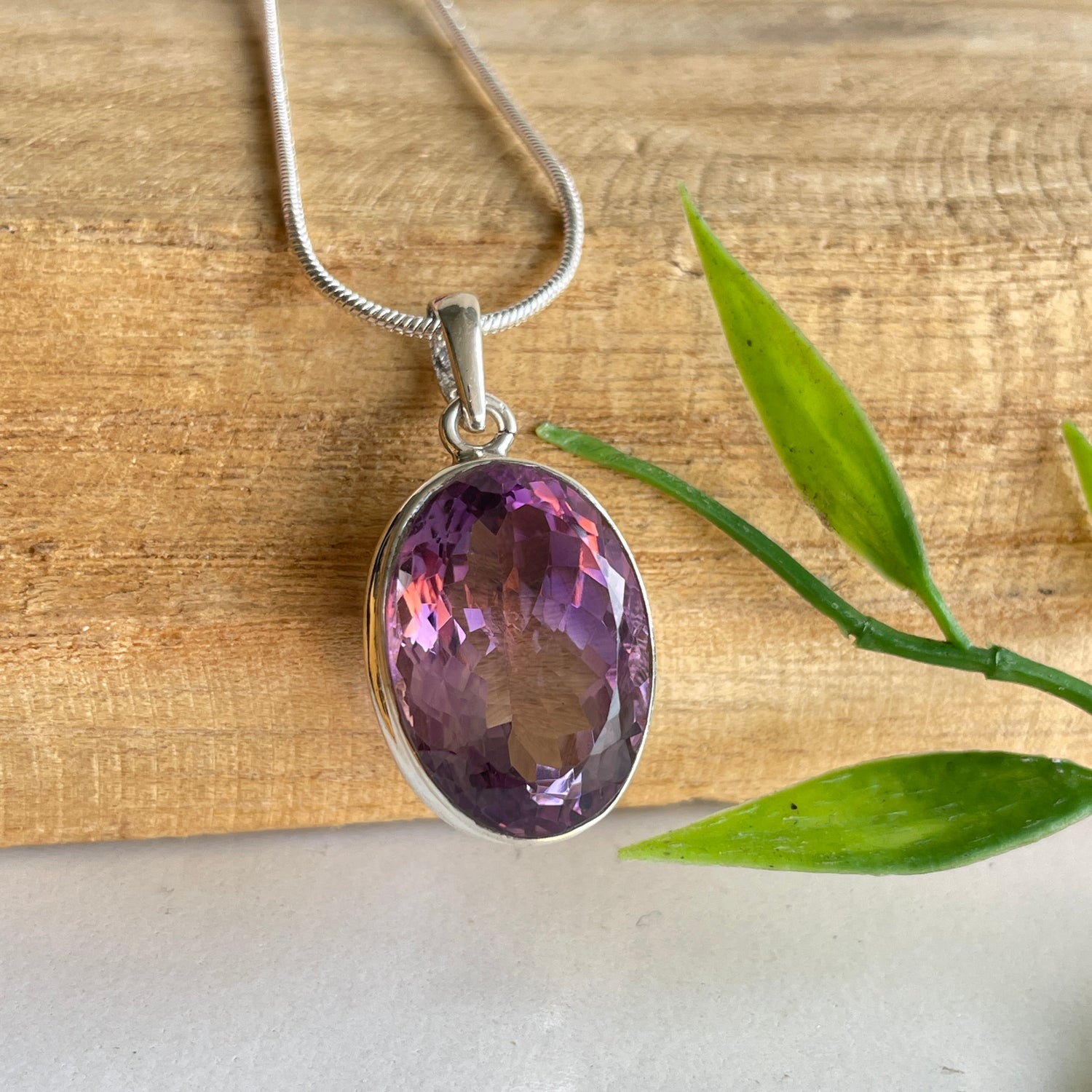 Amethyst Oval Pendant