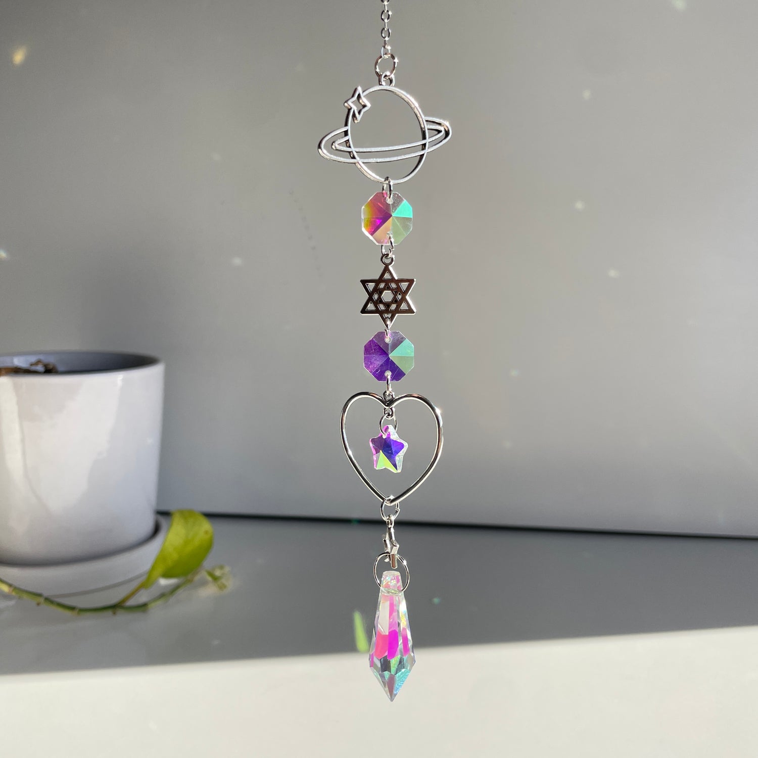 Planet Heart Star Suncatcher