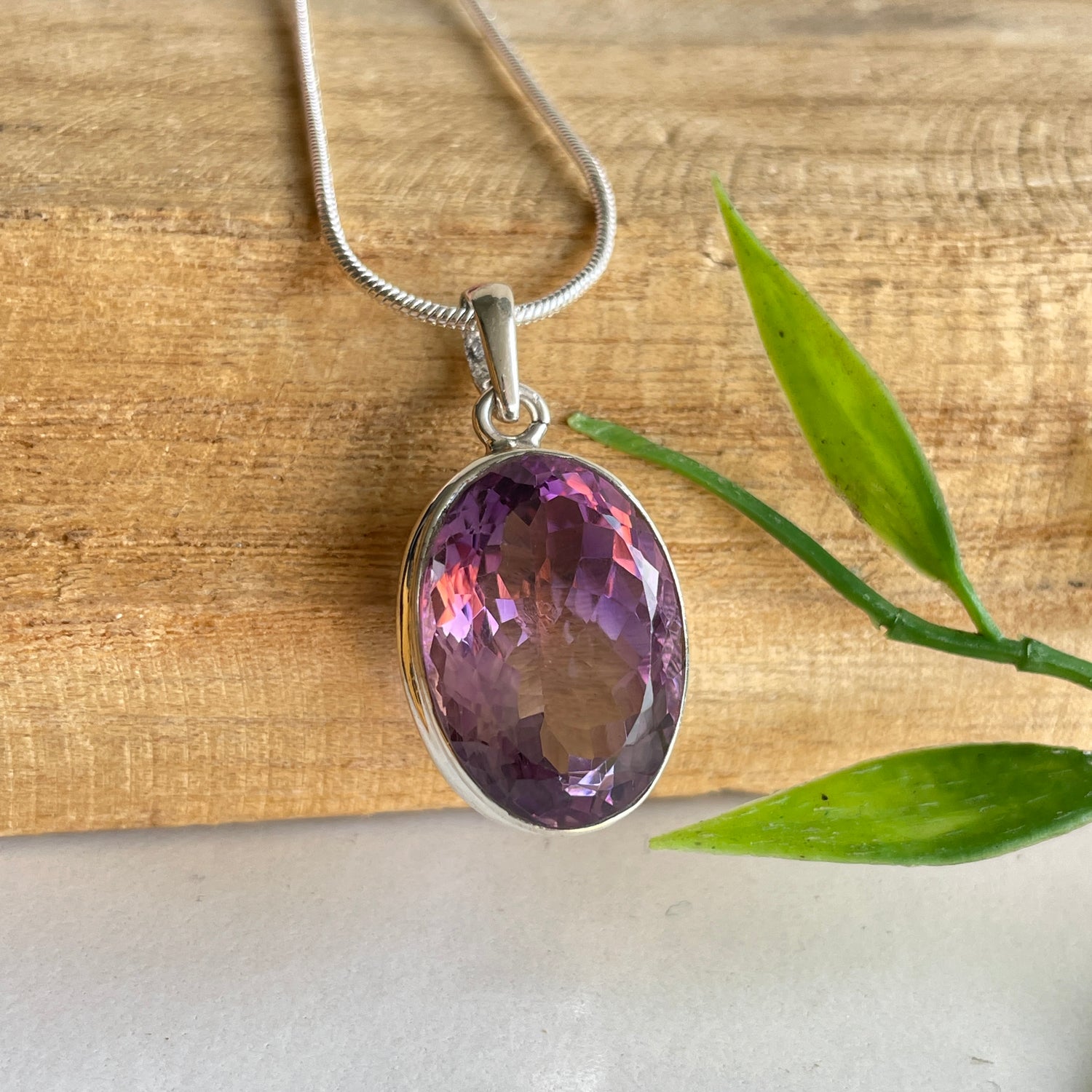 Amethyst Oval Pendant