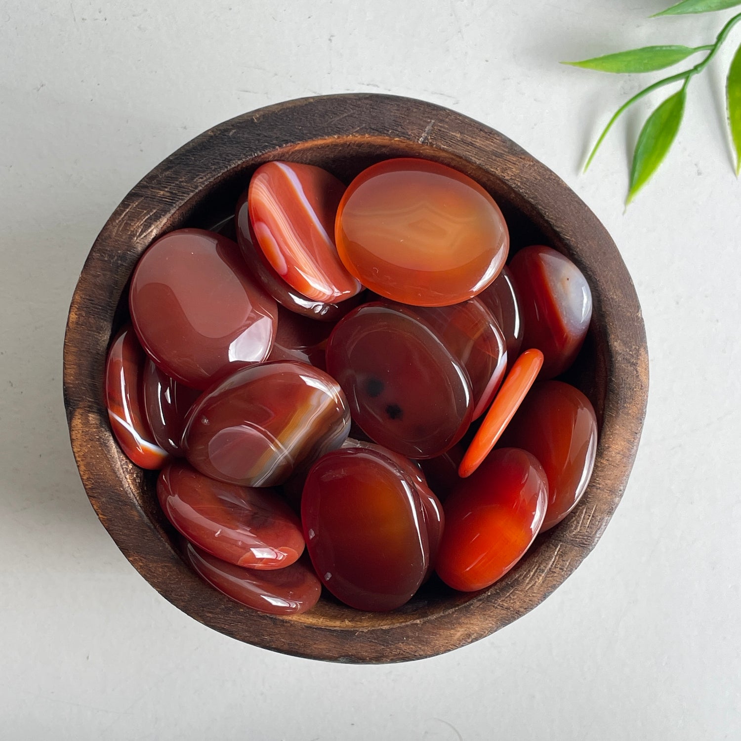 Carnelian Flat Stone Bra Buddy