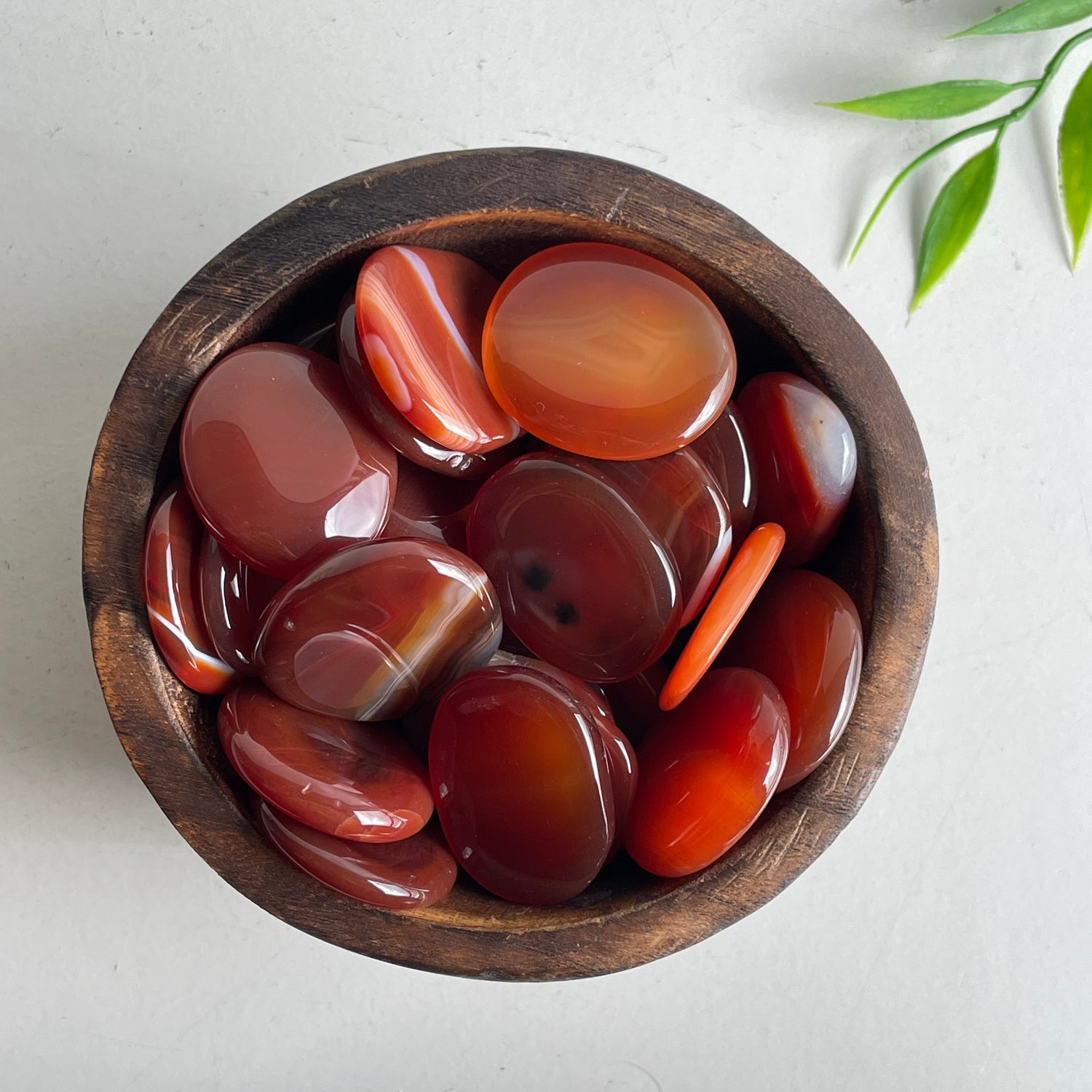Carnelian Flat Stone Bra Buddy