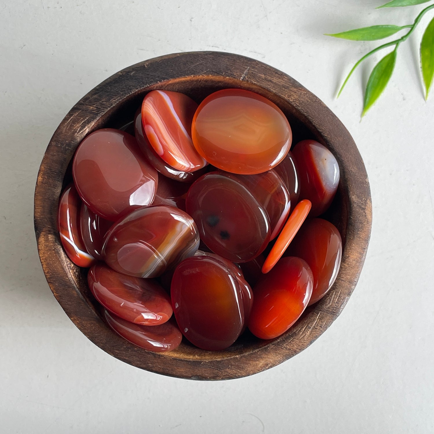 Carnelian Flat Stone Bra Buddy