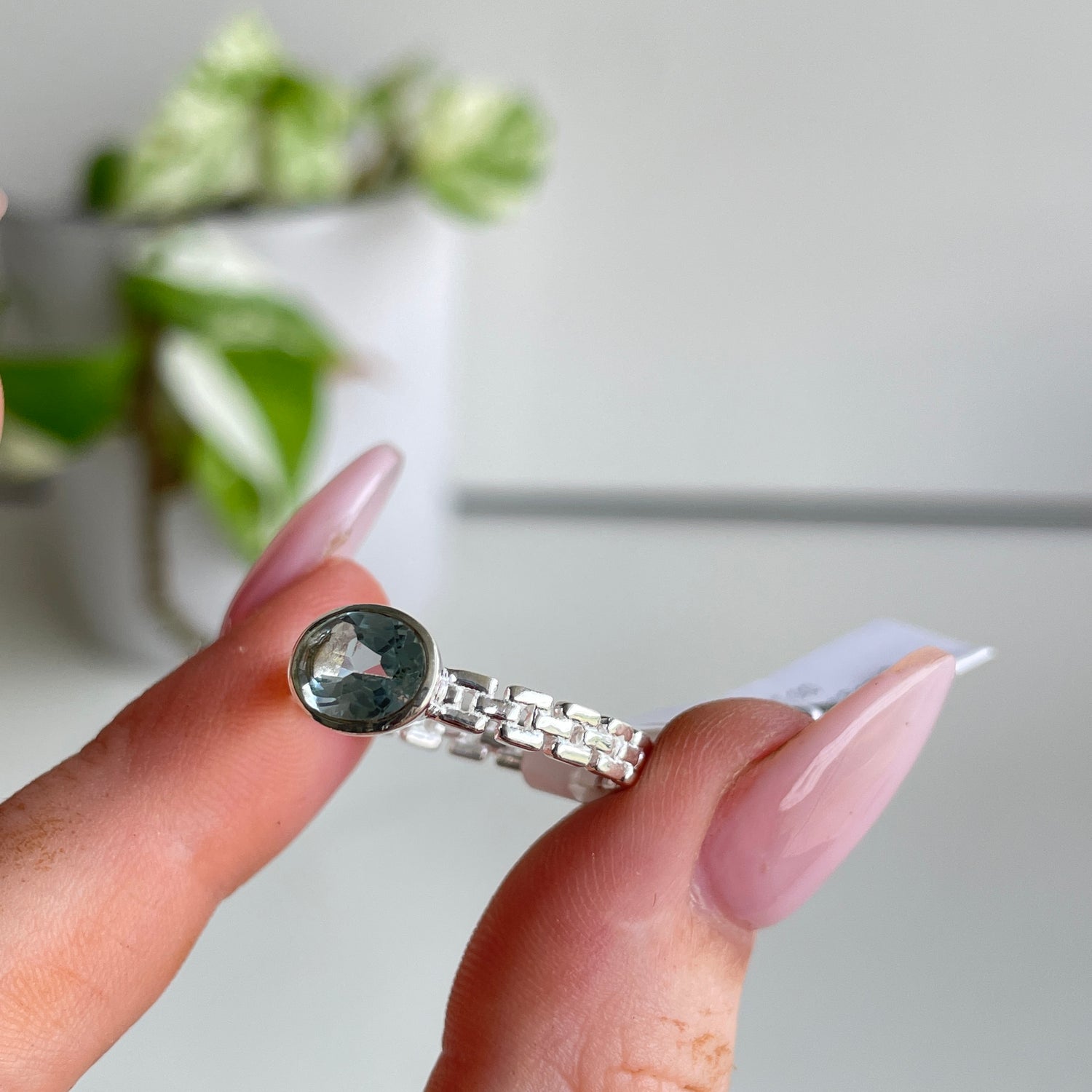 Blue Topaz Oval Ring