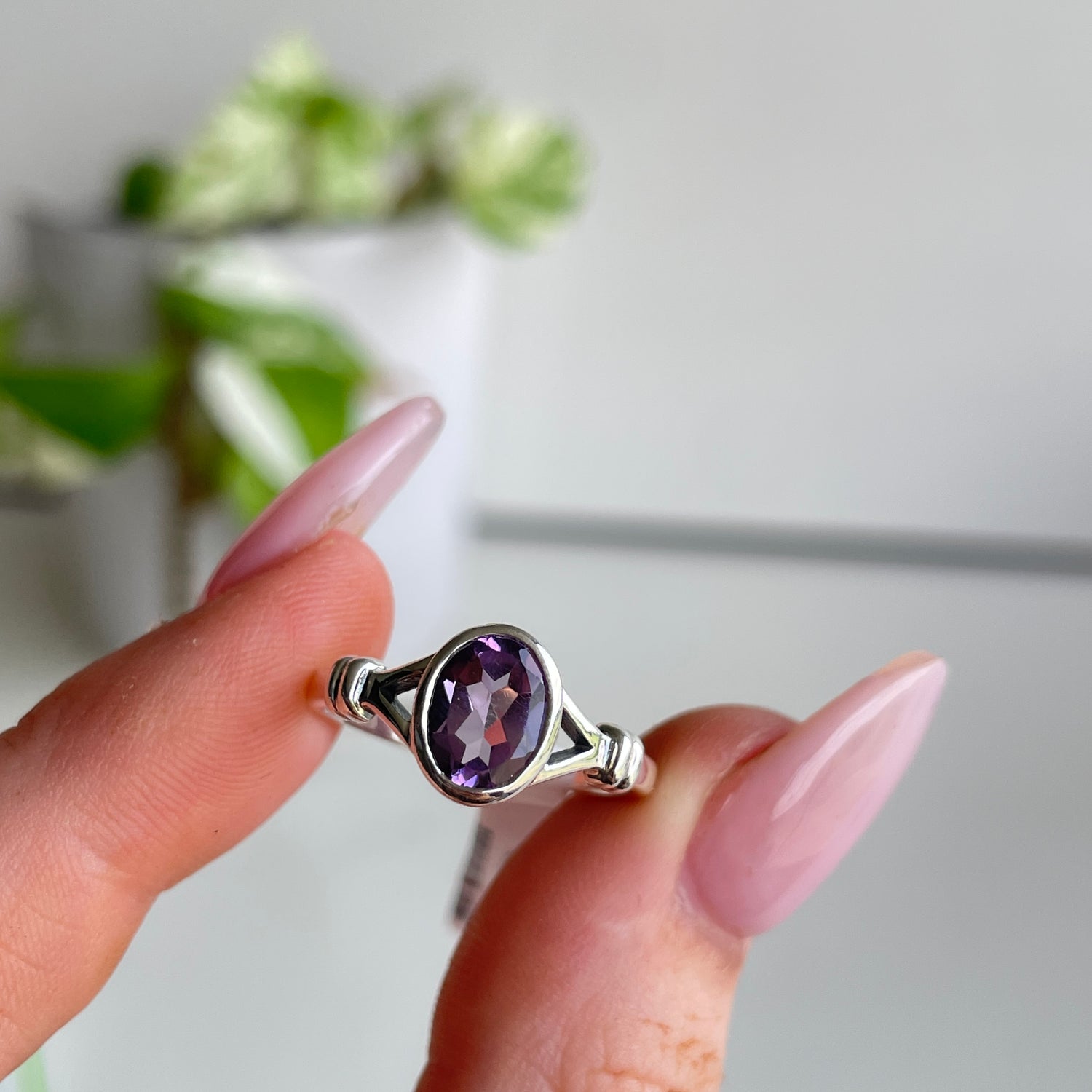 Amethyst Oval Ring