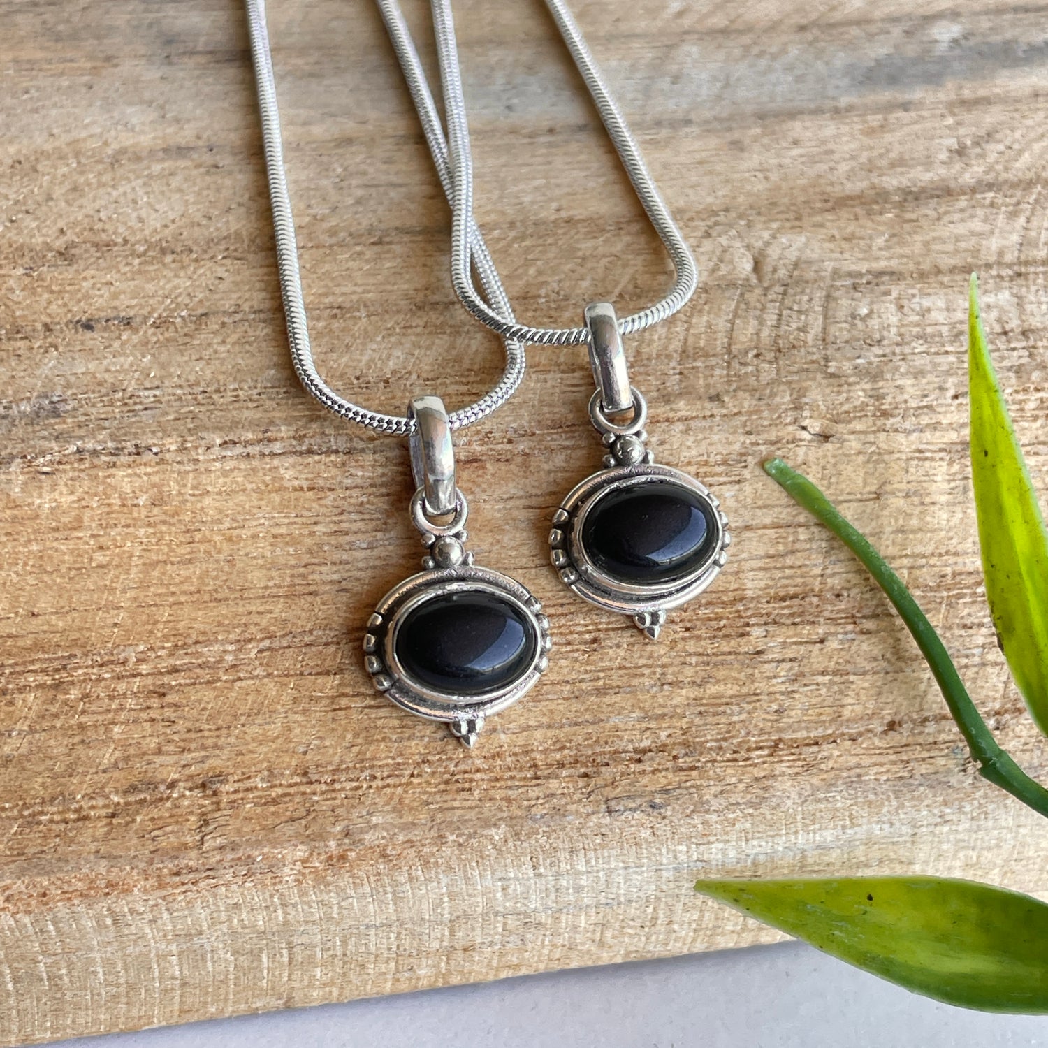Black Onyx Oval Pendant