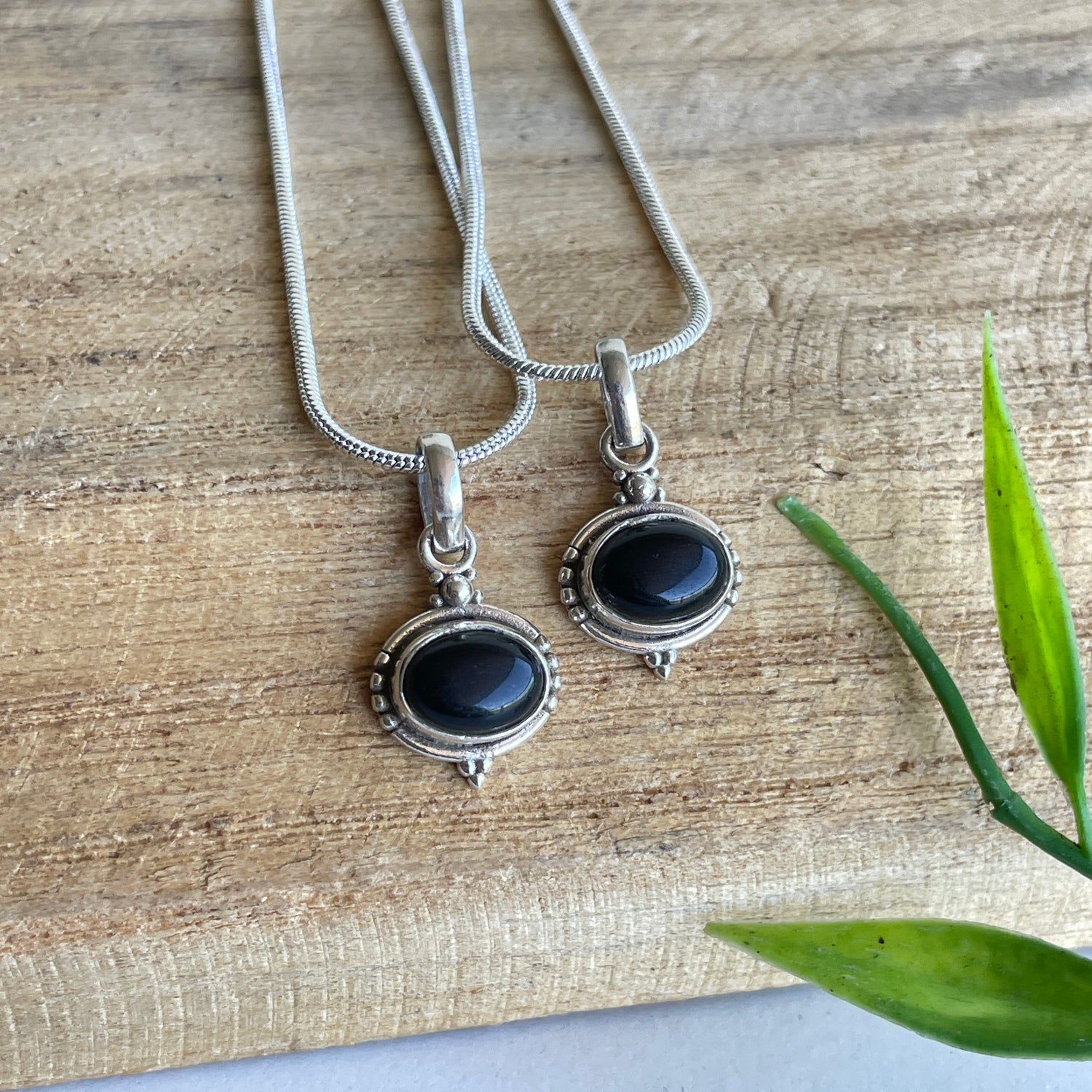Black Onyx Oval Pendant