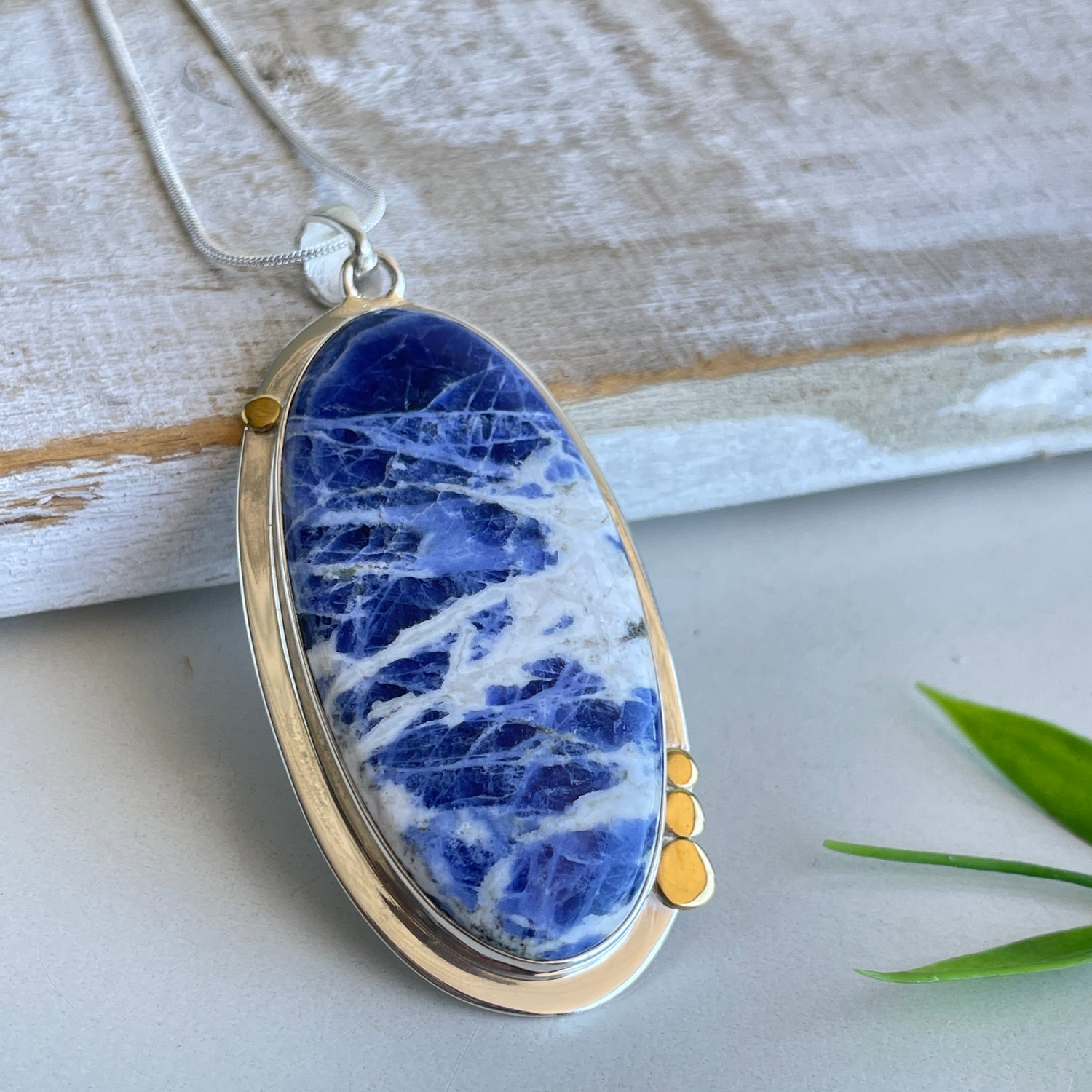 Sodalite Oval Pendant