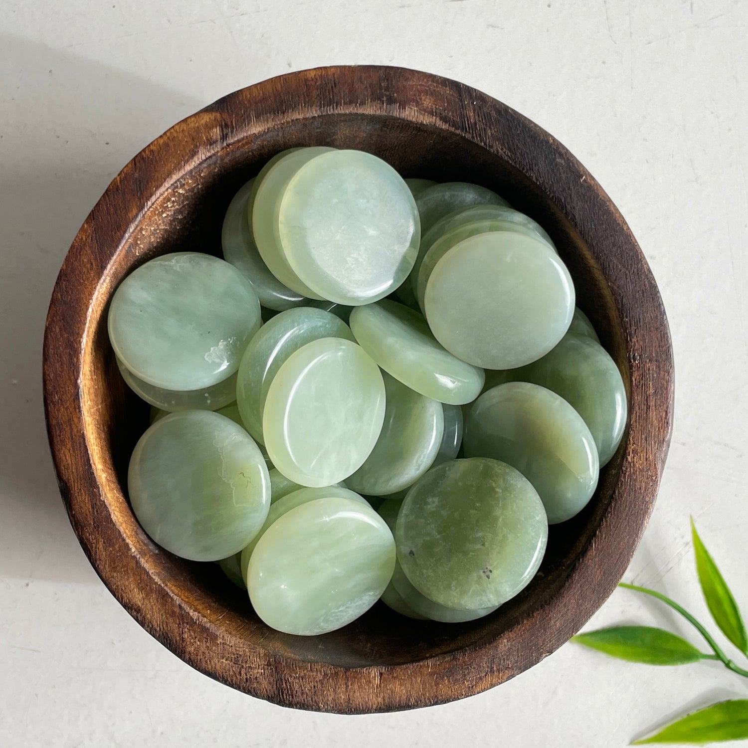 New Jade Flat Stone Bra Buddy