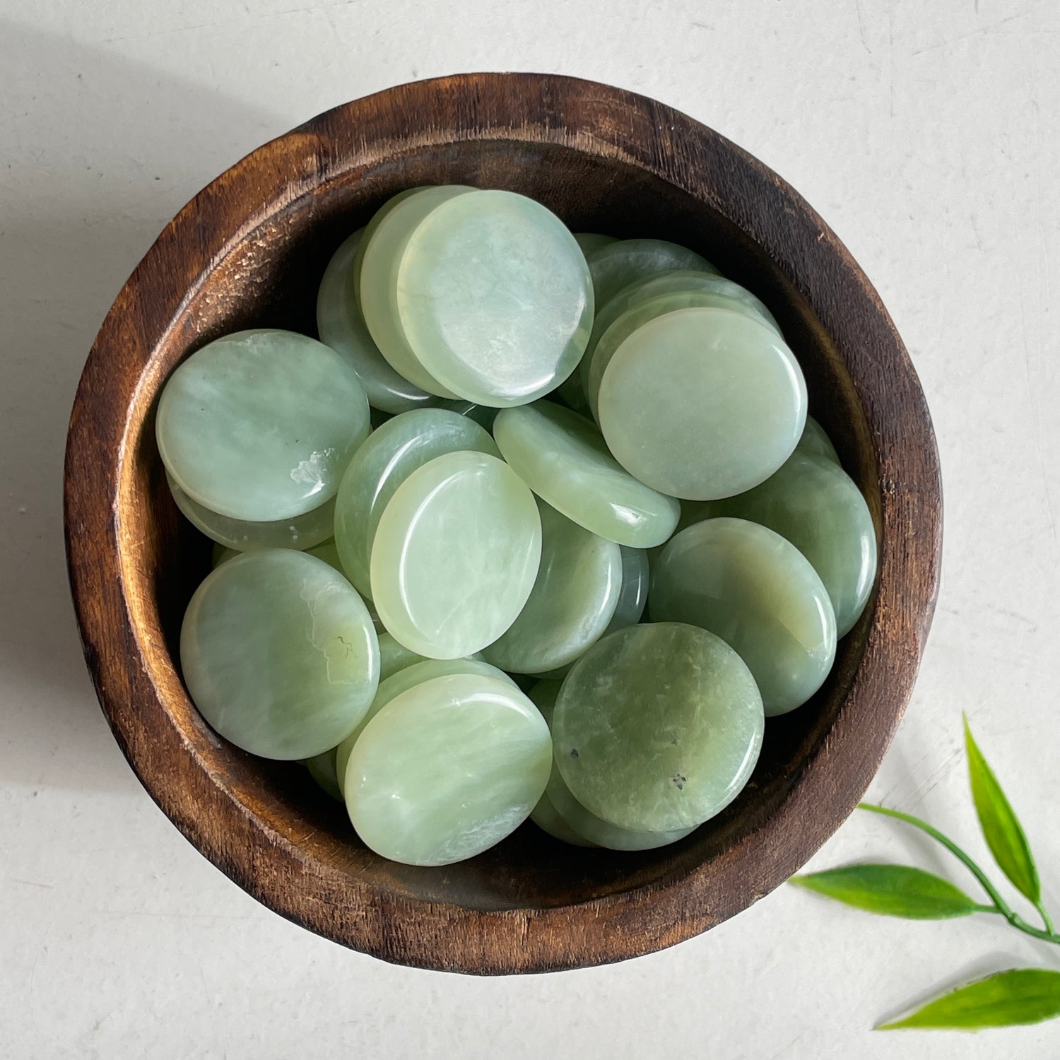 New Jade Flat Stone Bra Buddy