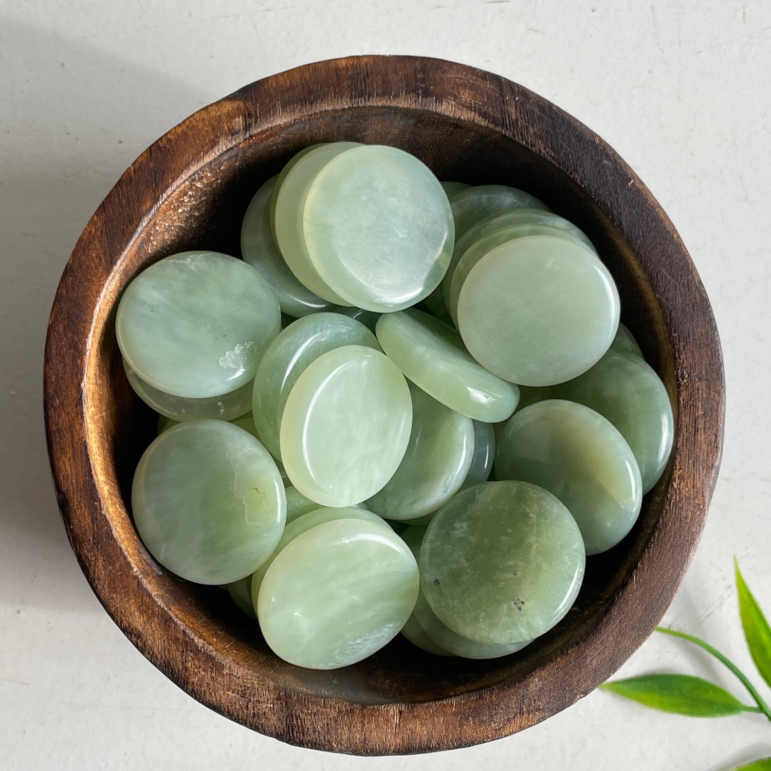 New Jade Flat Stone Bra Buddy